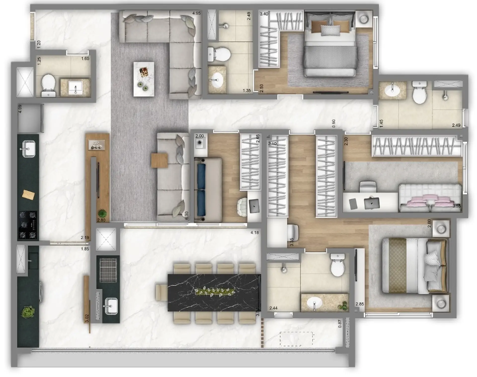 Planta 2 – Living Unique Freguesia do Ó