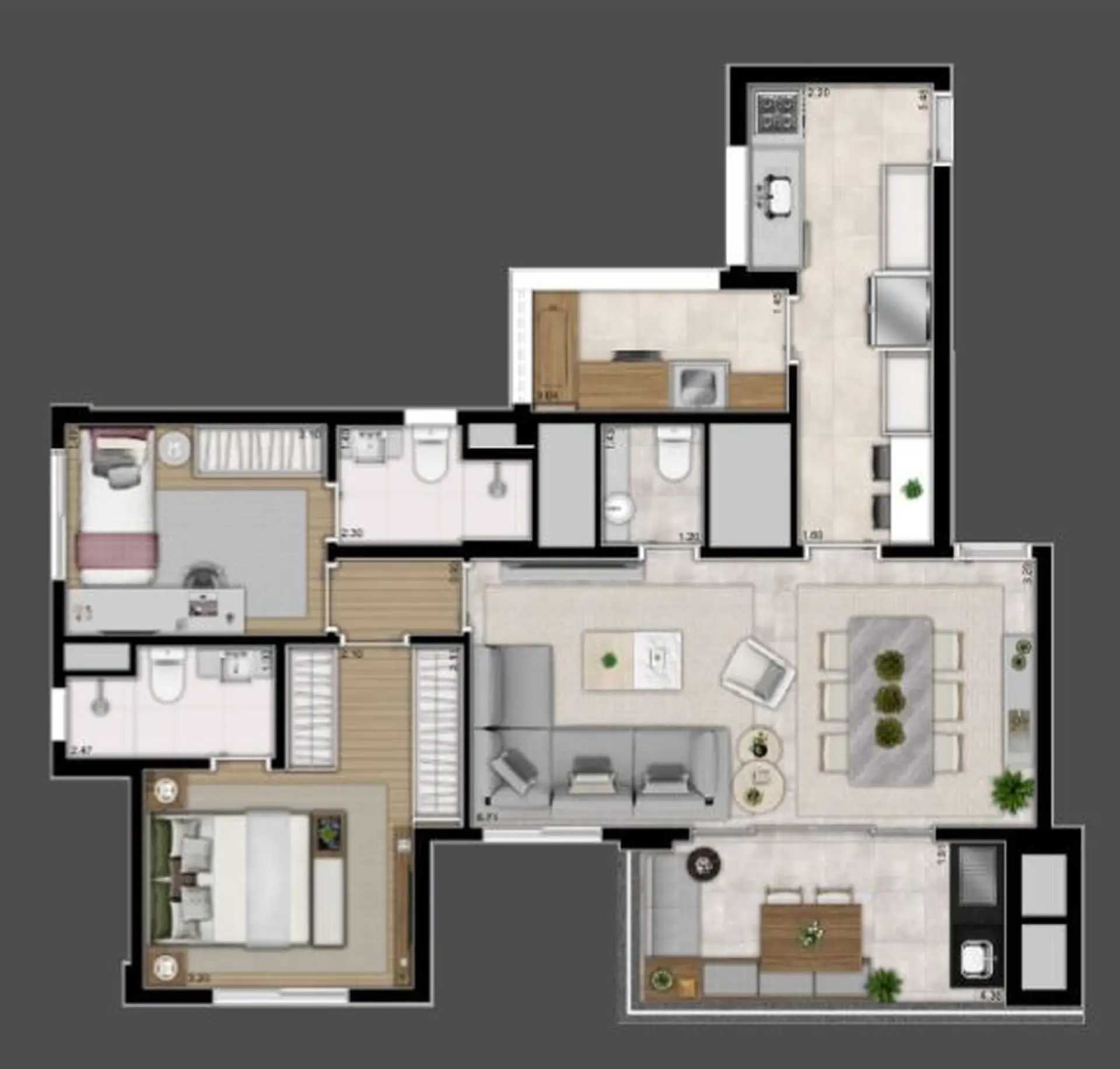 Planta 1 – Lure Perdizes
