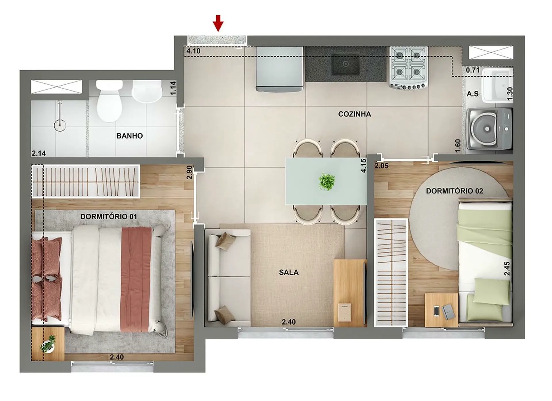 Planta 1 – Marco Freguesia