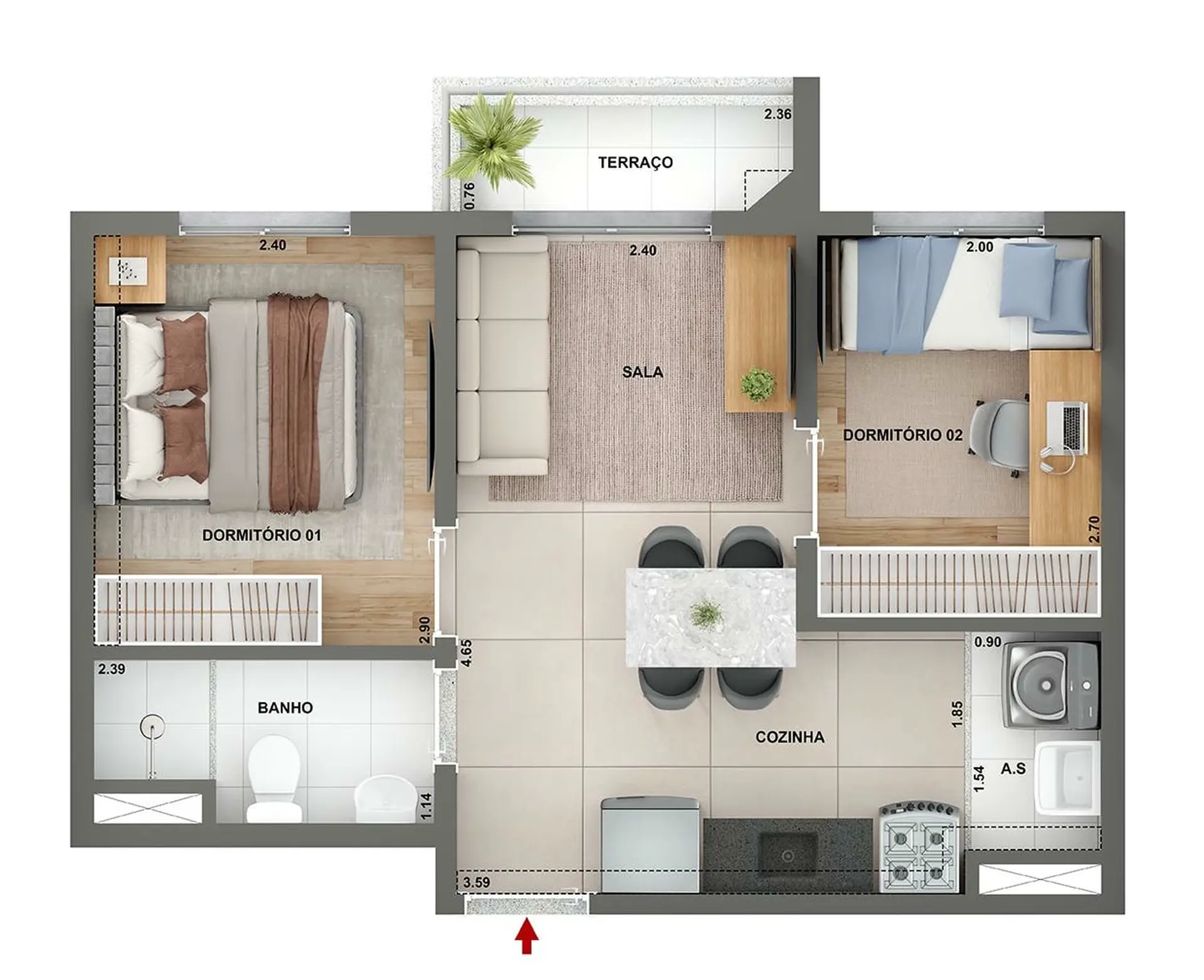 Planta 2 – Marco Freguesia
