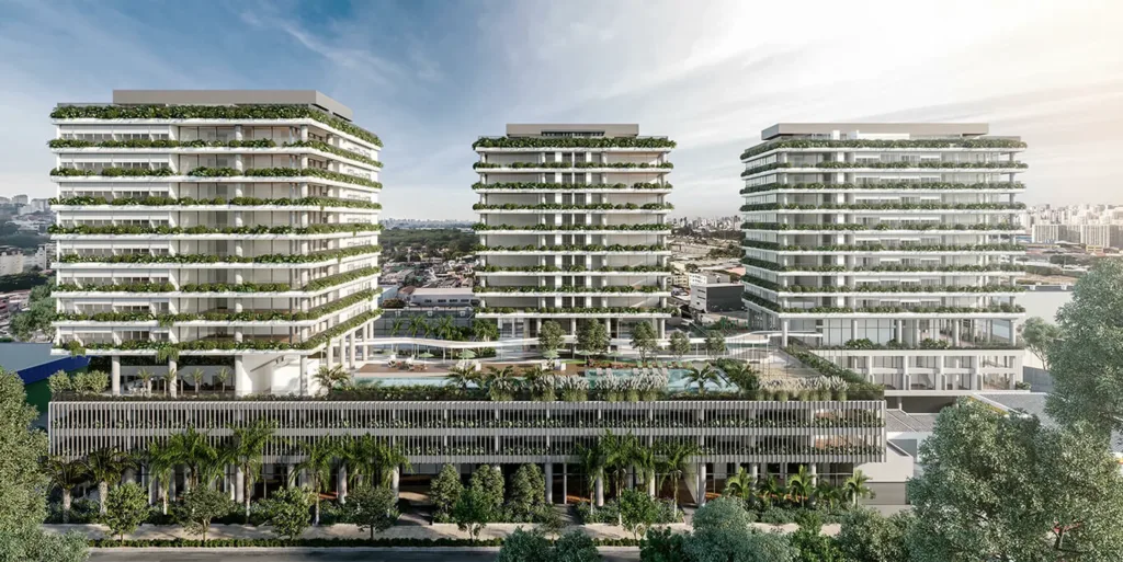 Fachada do empreendimento Mawe Luxury Residences