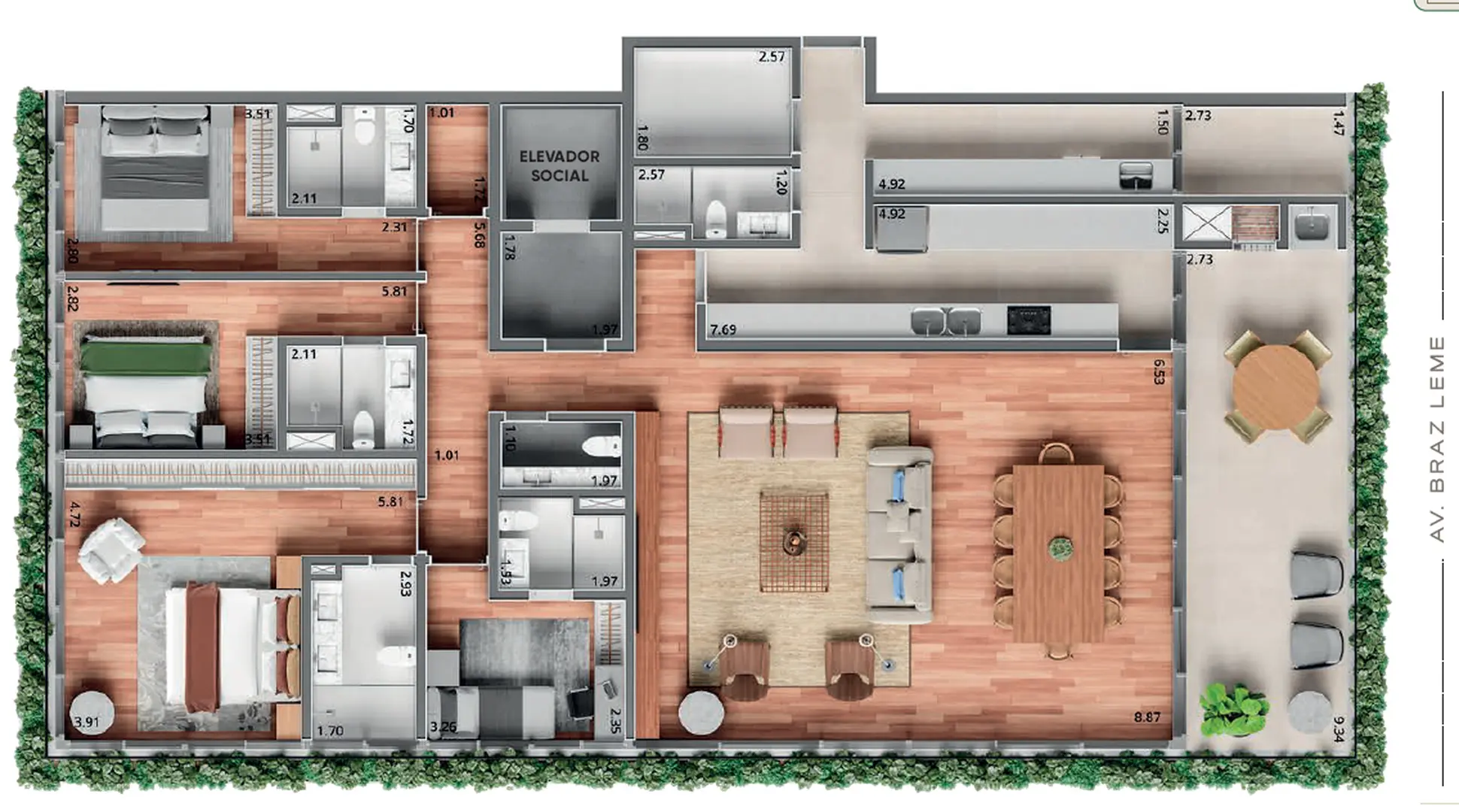 Planta 2 – Mawe Luxury Residences