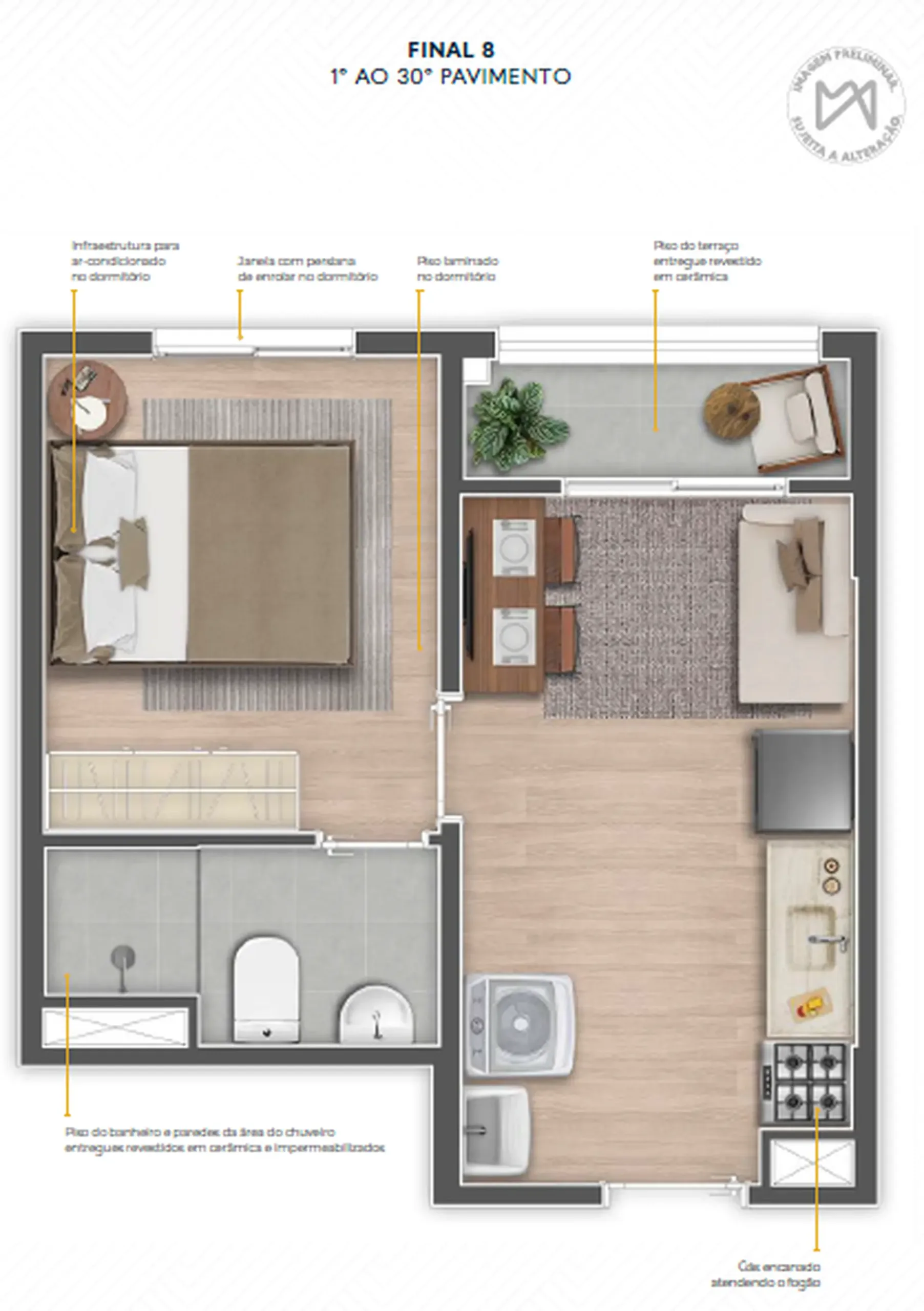 Planta 4 – Mundo Apto Elevato Brooklin