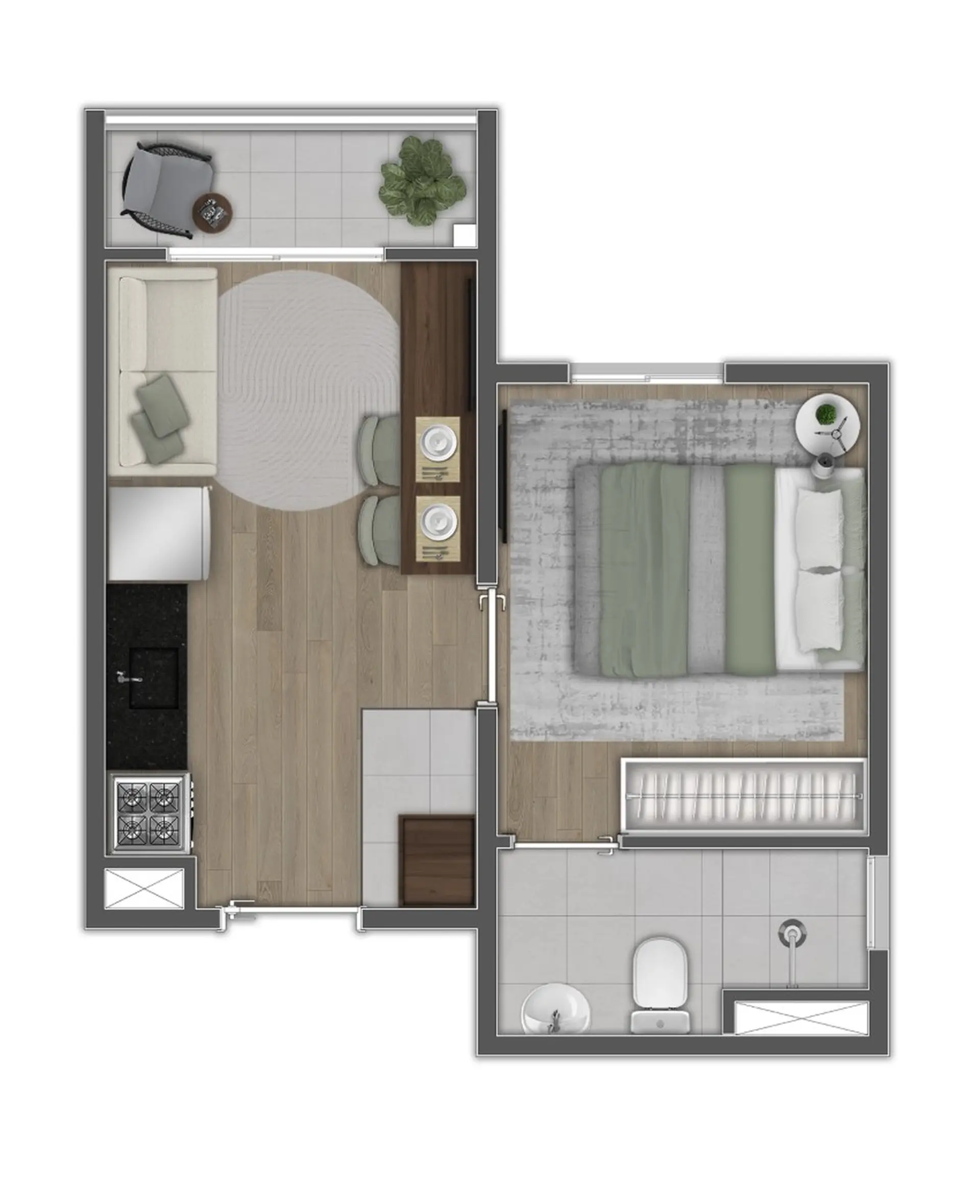 Planta 2 – Mundo Apto Estação Borba Gato