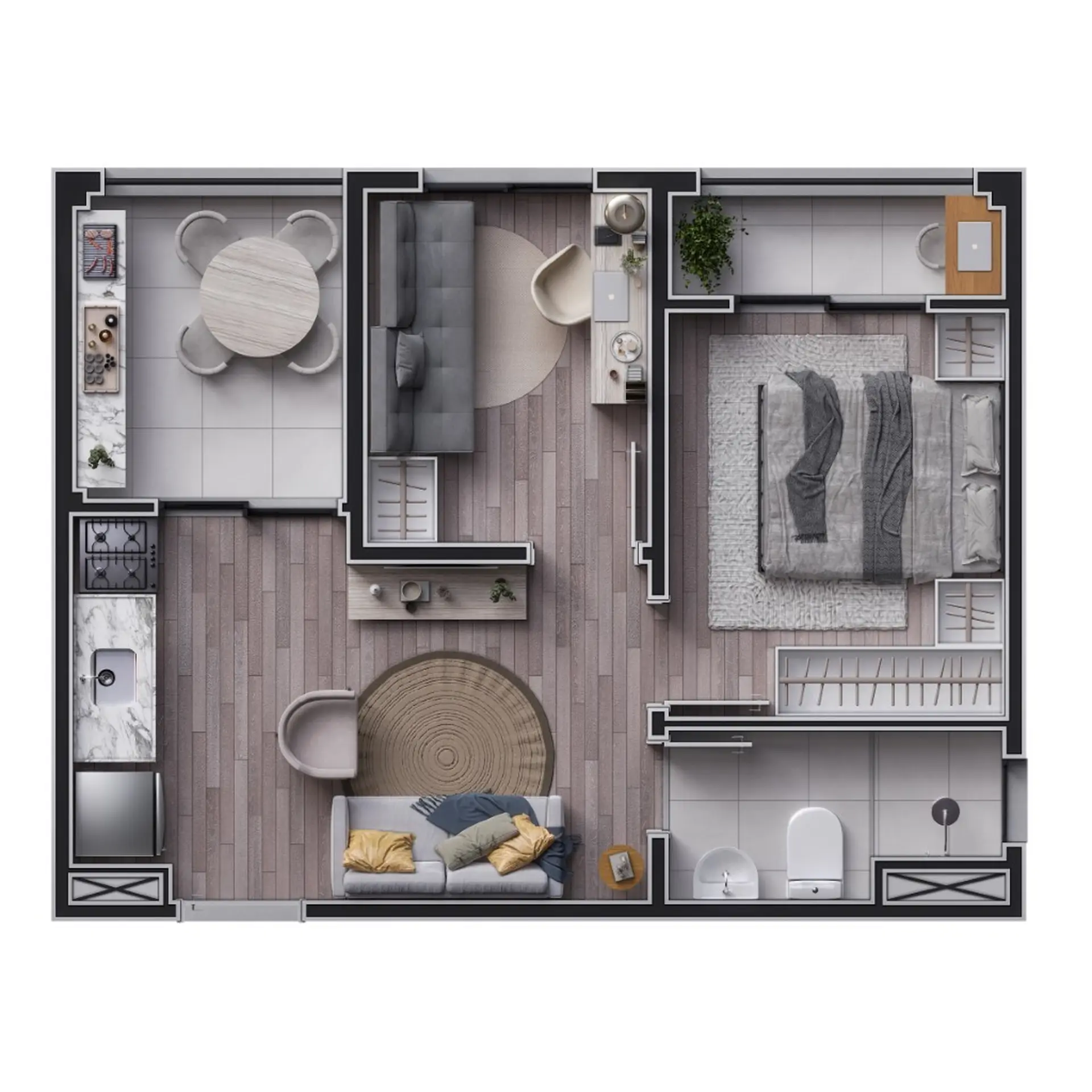 Planta 1 – Mundo Apto Inajar