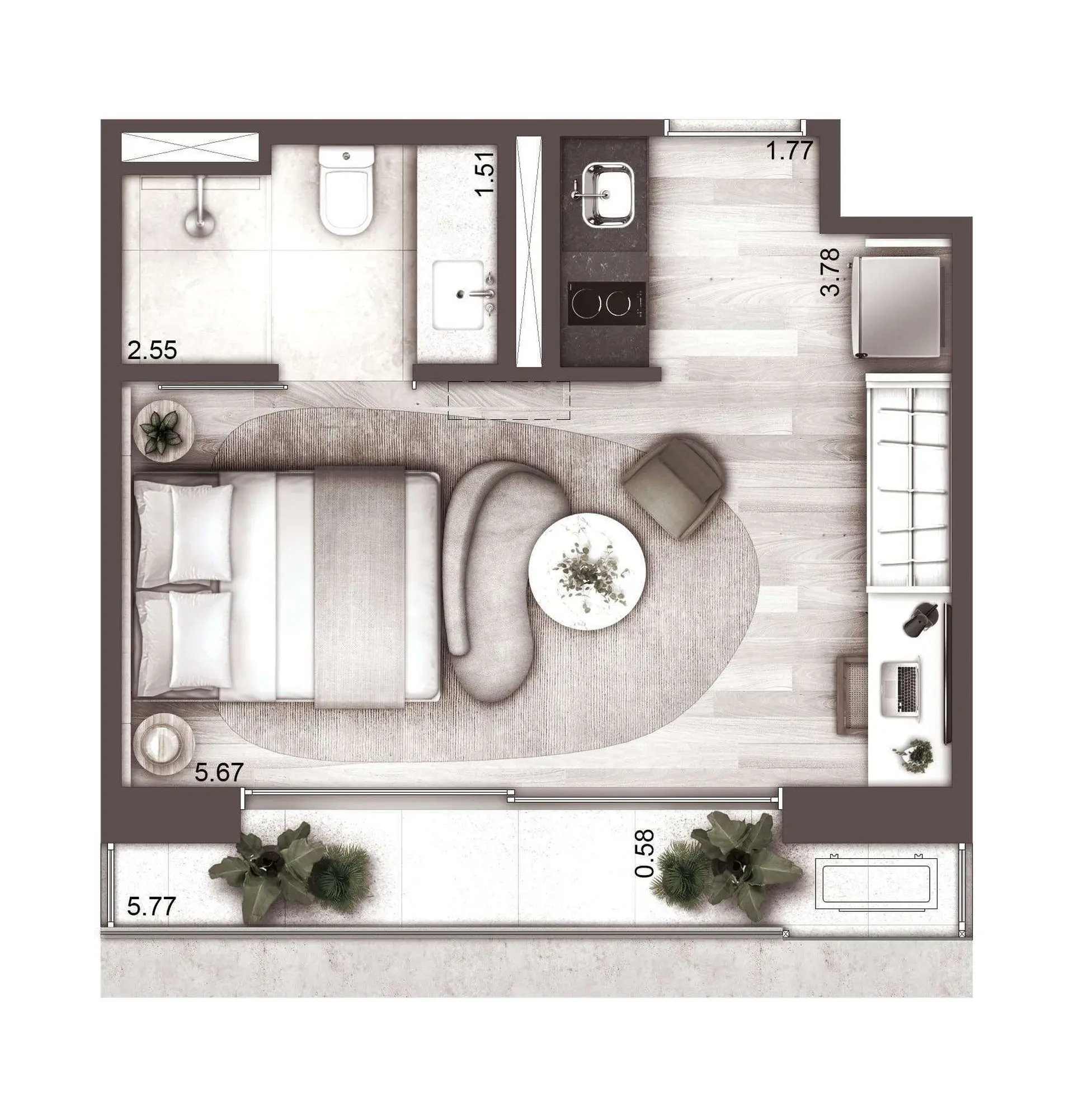 Planta 1 – NOON Small Luxury Apartments