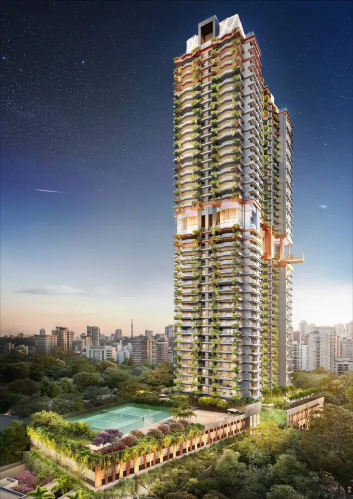 Fachada do empreendimento On The Sky Cyrela by Yoo