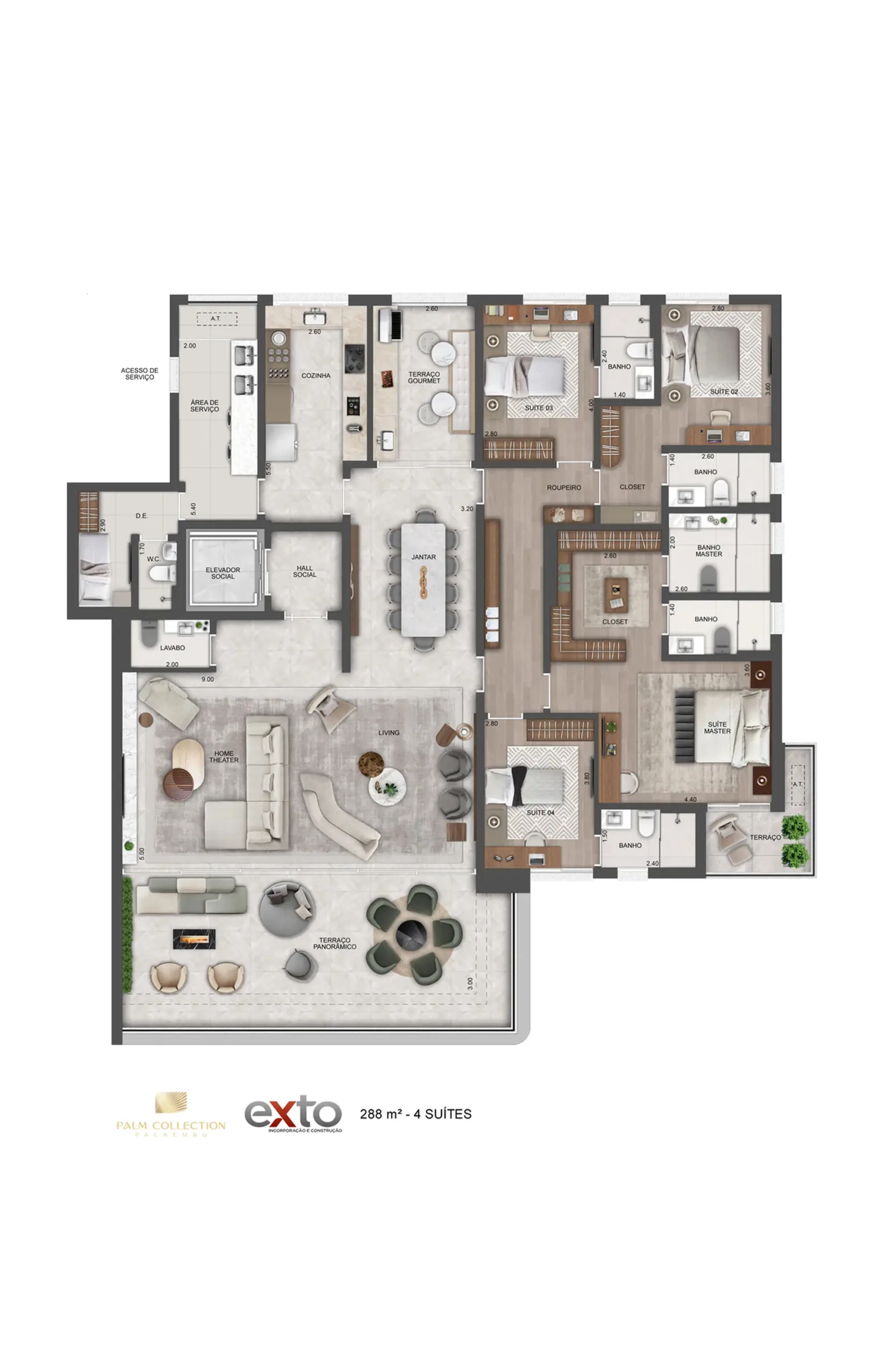 Planta 2 – Palm Collection Pacaembu