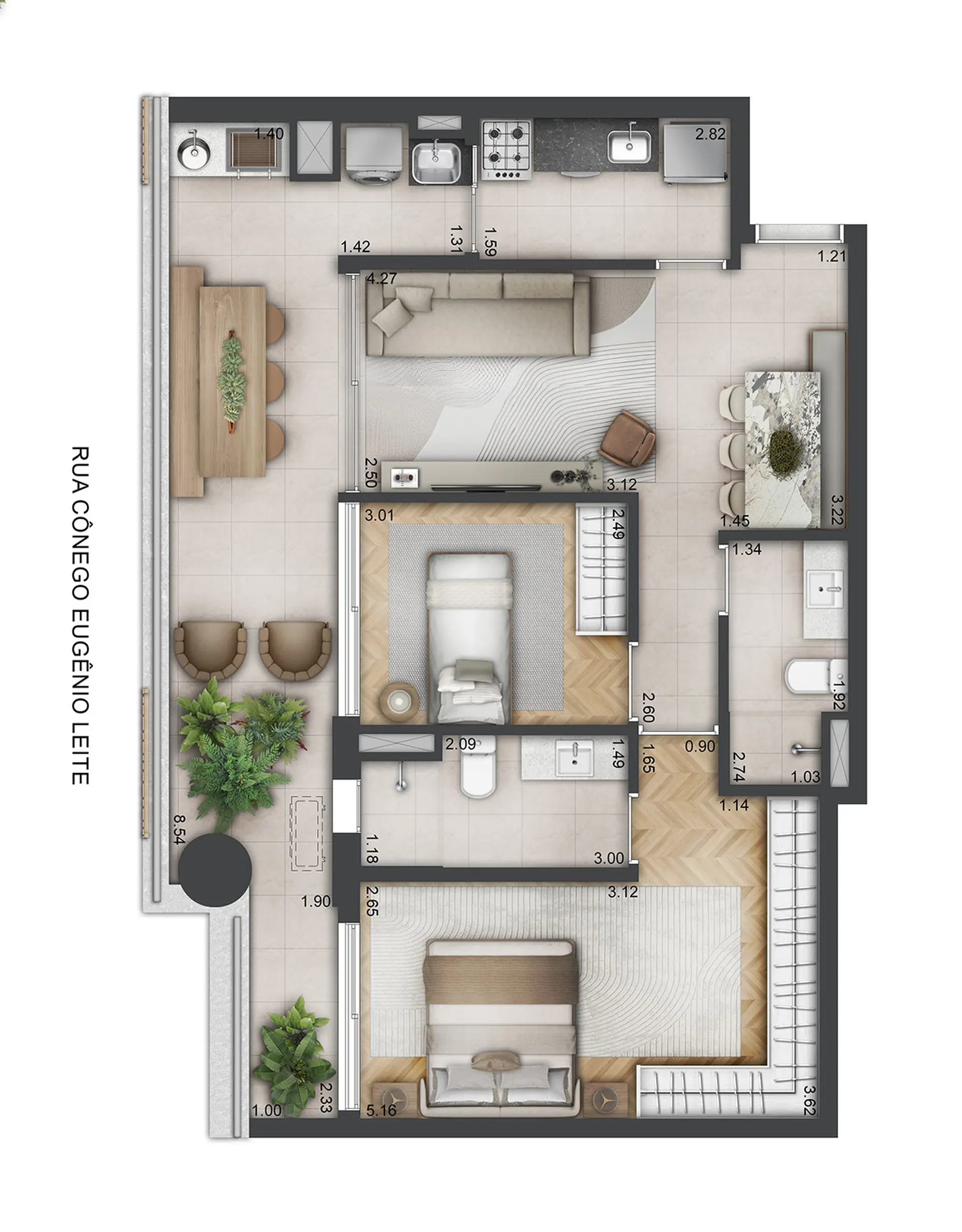 Planta 1 – Platz450 – Residencial