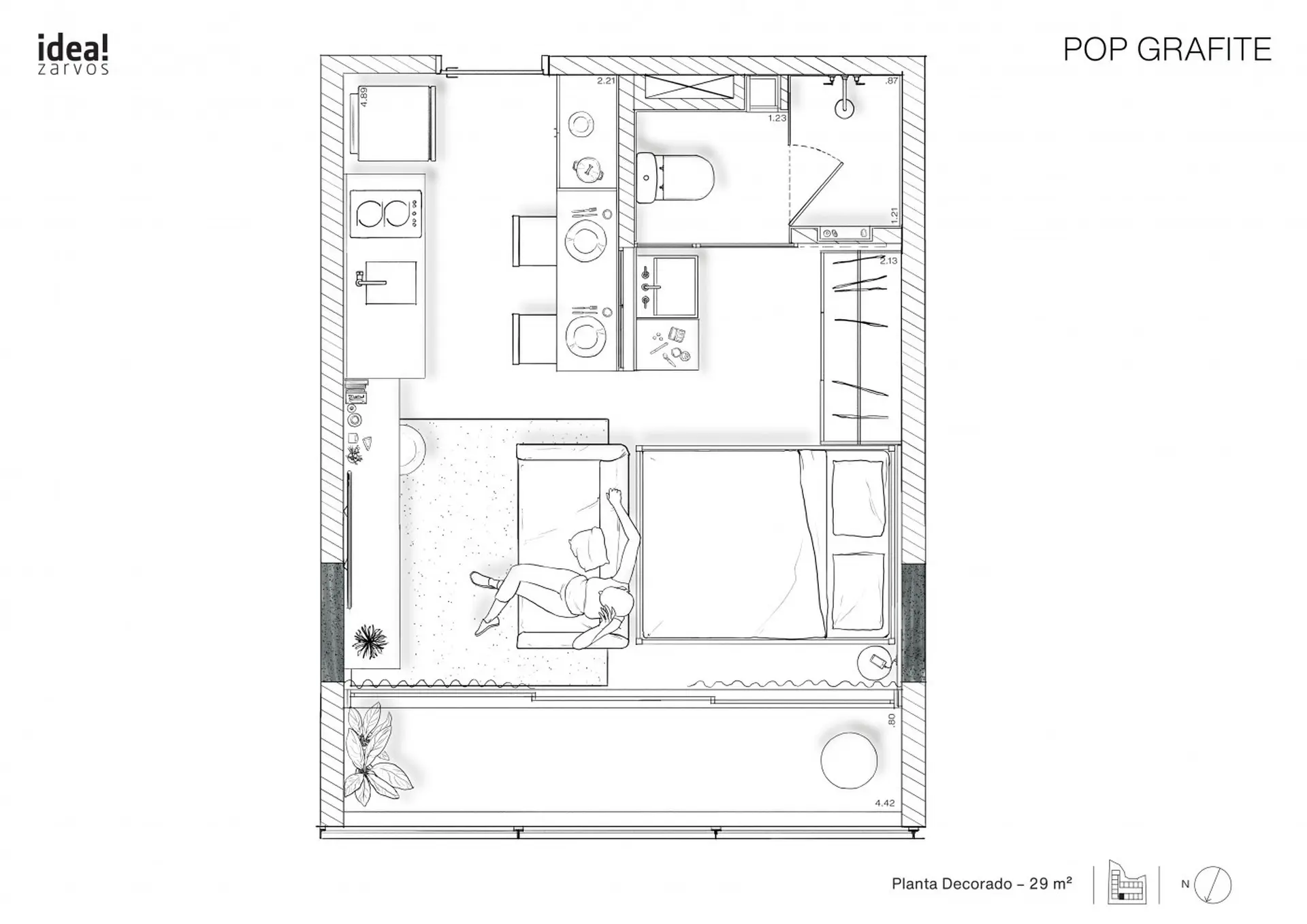Planta 2 – Pop Grafite – Residencial