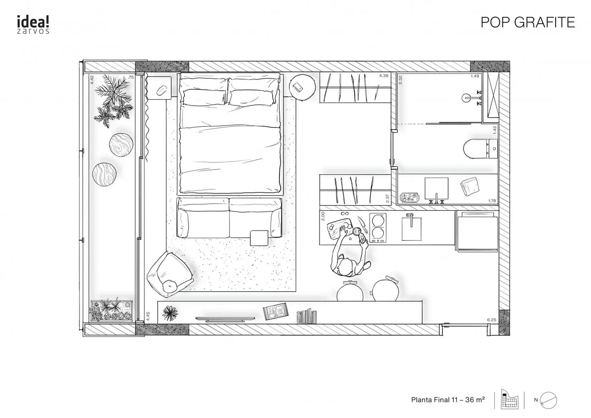 Planta 4 – Pop Grafite – Residencial