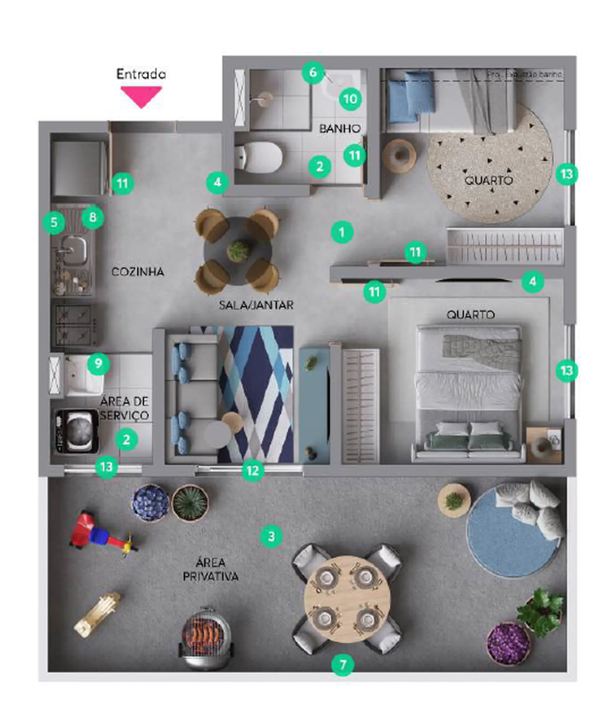 Planta 1 – Recanto do Limoeiro – Fase 1