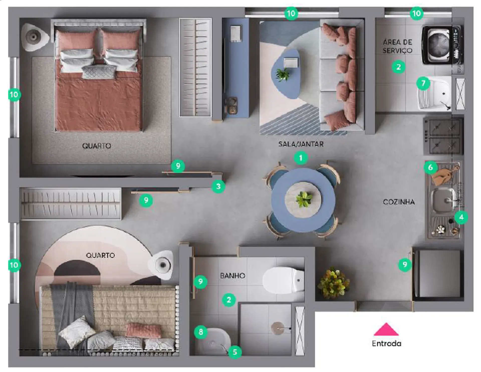 Planta 2 – Recanto do Limoeiro – Fase 1