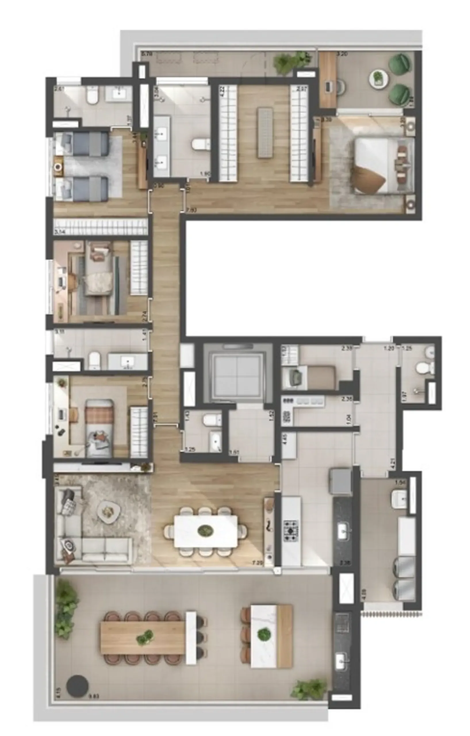 Planta 1 – Roya Perdizes – Residencial