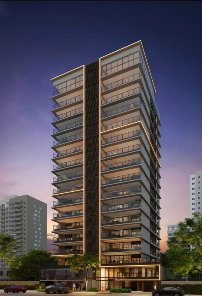 Fachada do empreendimento Simão 717 Pinheiros