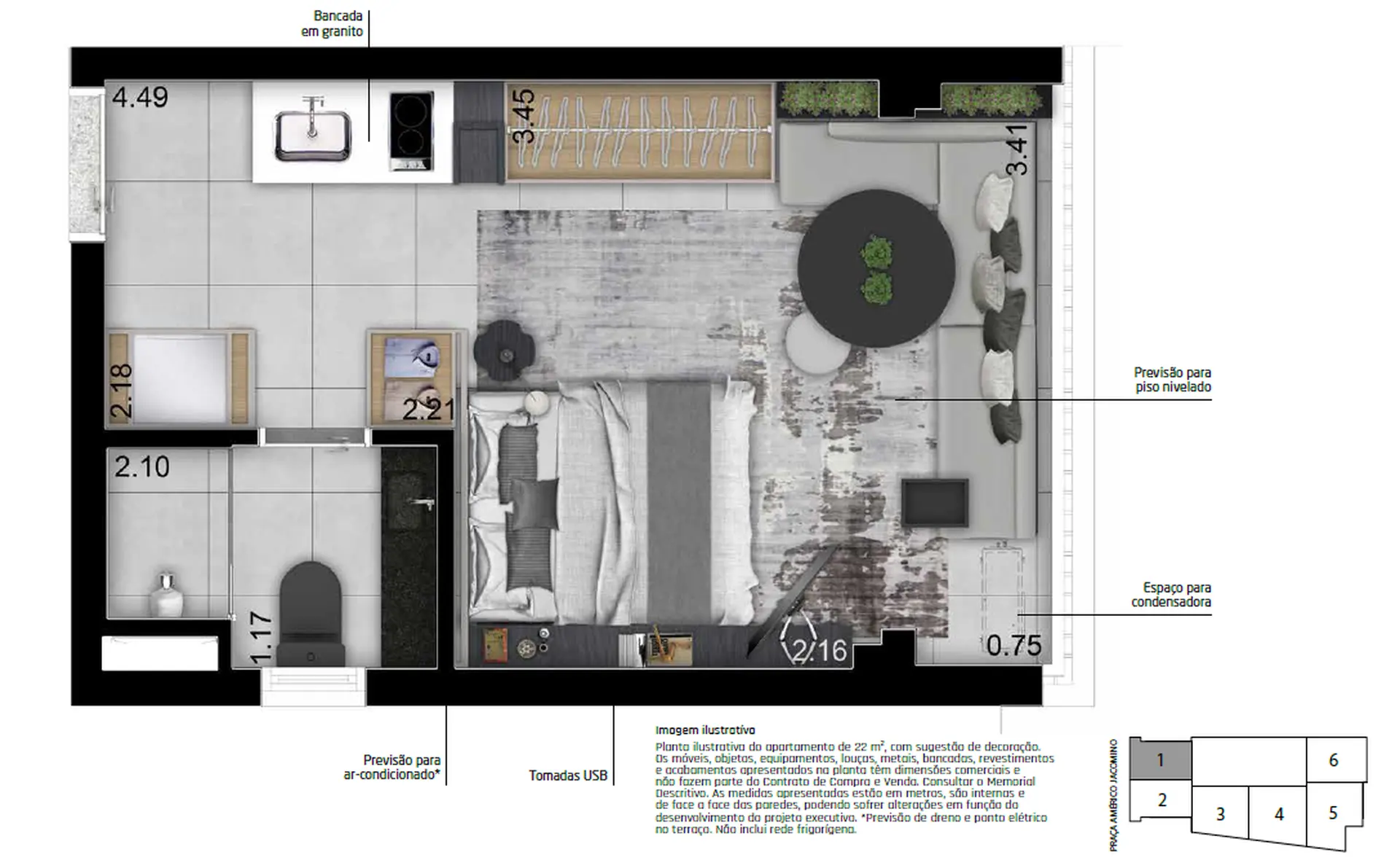 Planta 1 – THINK Home Vila Madalena