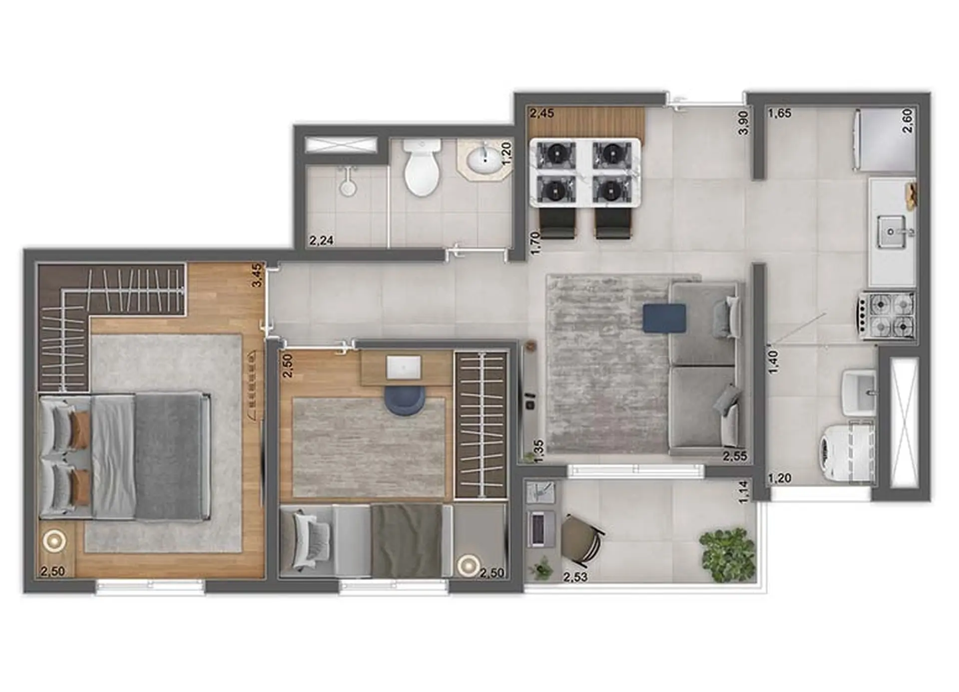 Planta 3 – Unni by Plano&Plano Felicitá