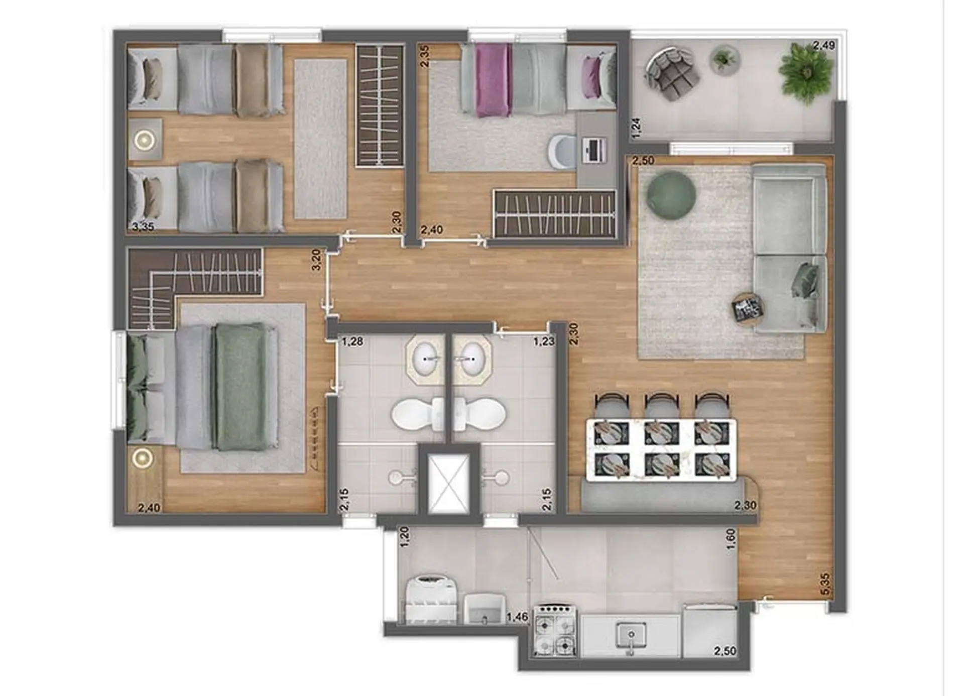 Planta 2 – Unni by Plano&Plano Felicitá