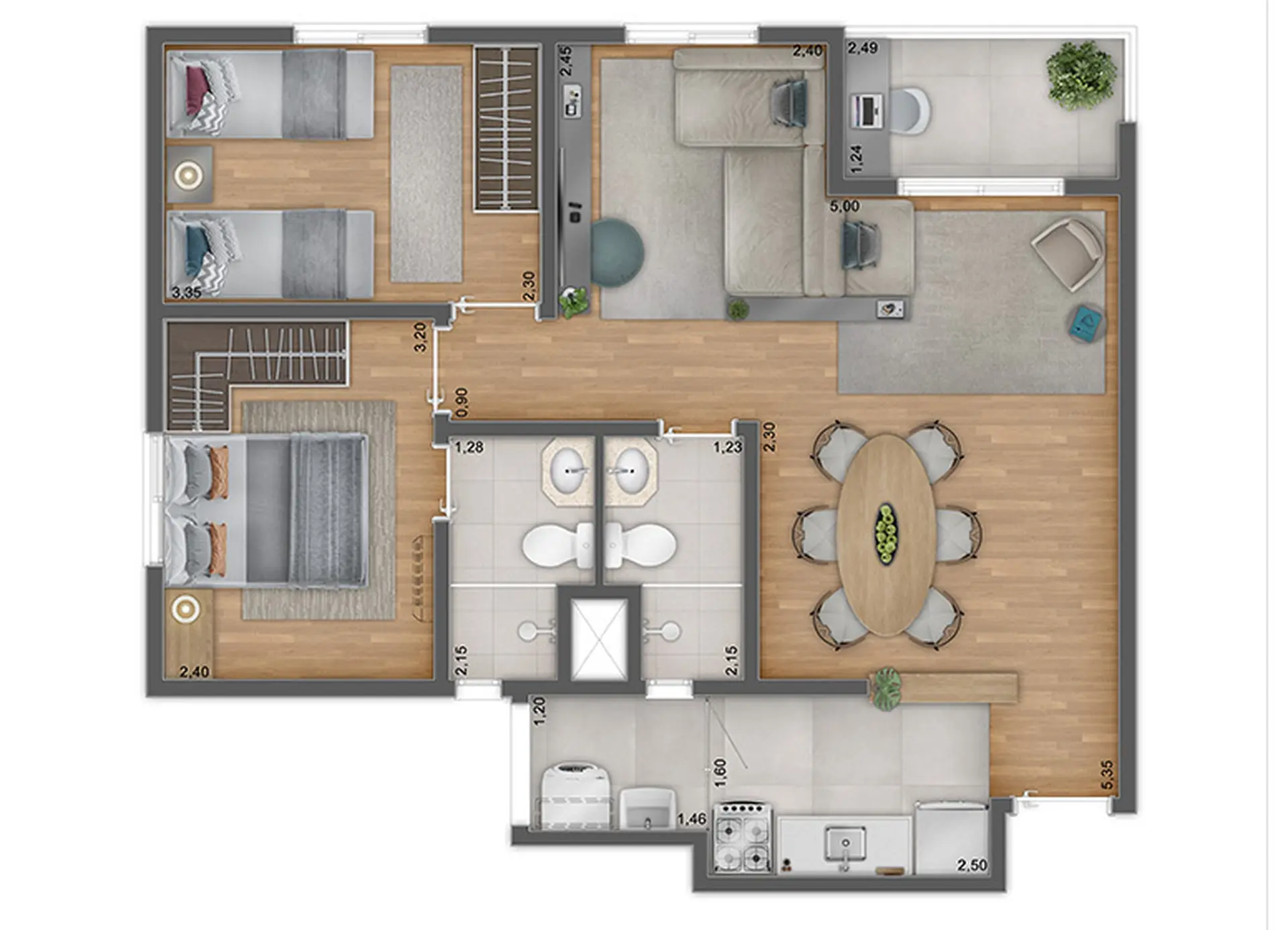 Planta 1 – Unni by Plano&Plano Felicitá
