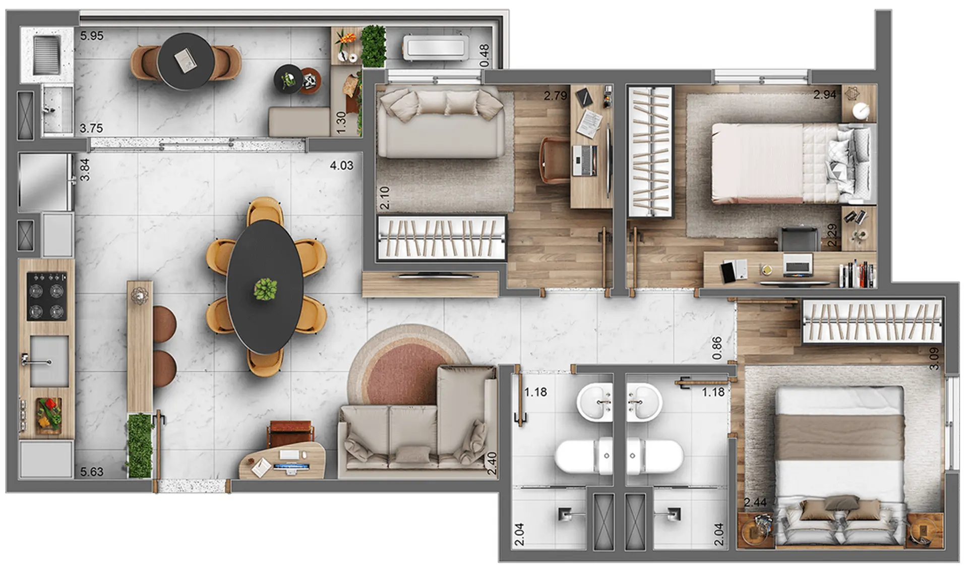 Planta 2 – Vista 553