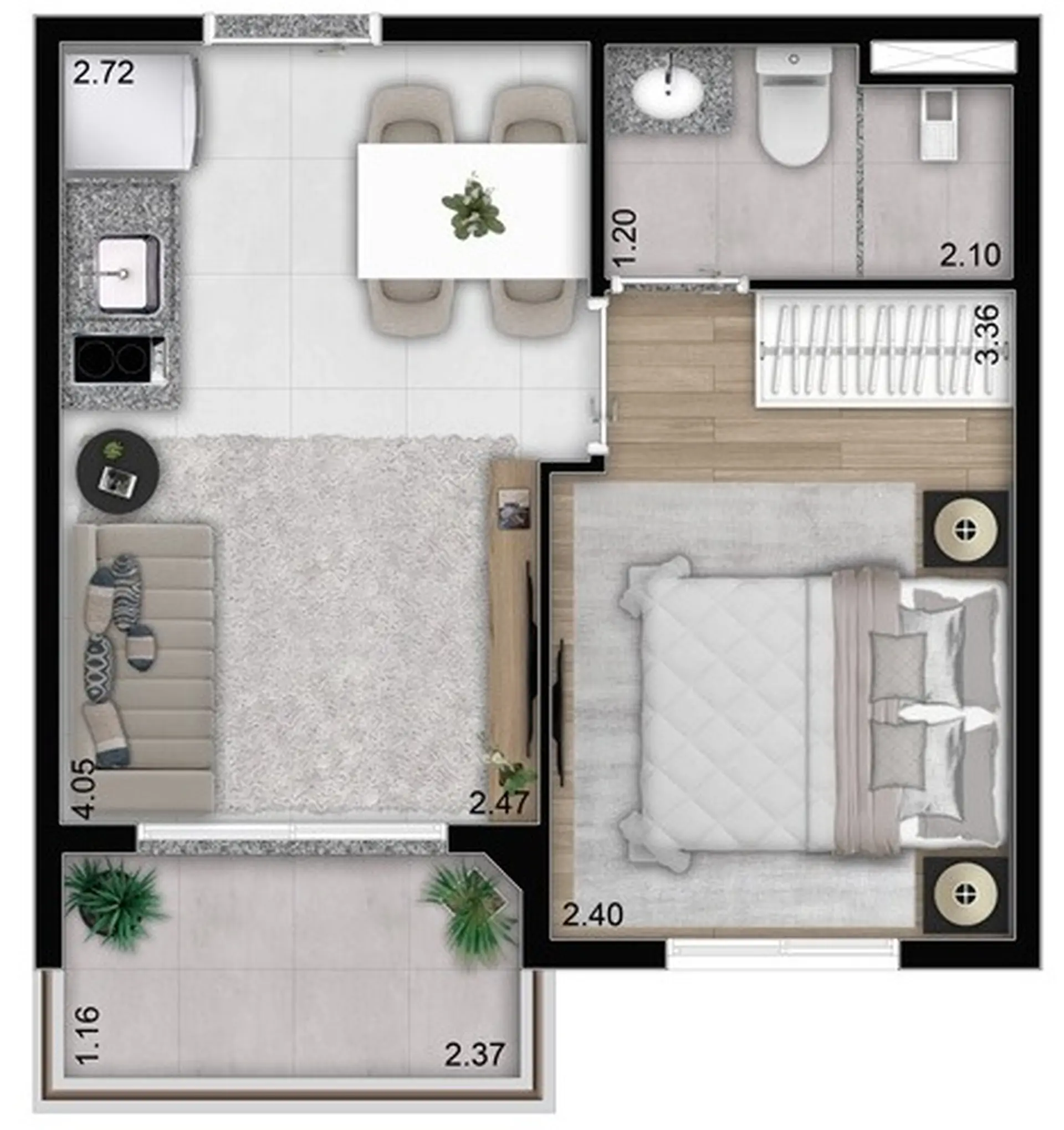 Planta 1 – Welconx Perdizes – Residencial