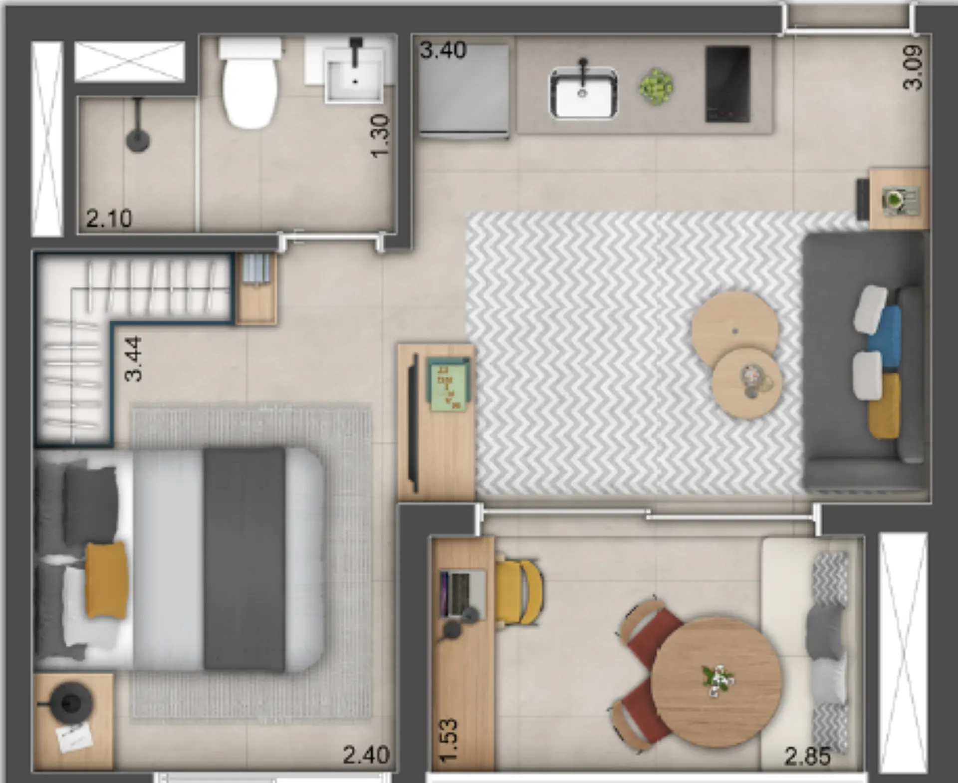Planta 1 – Alive Home Club Belém