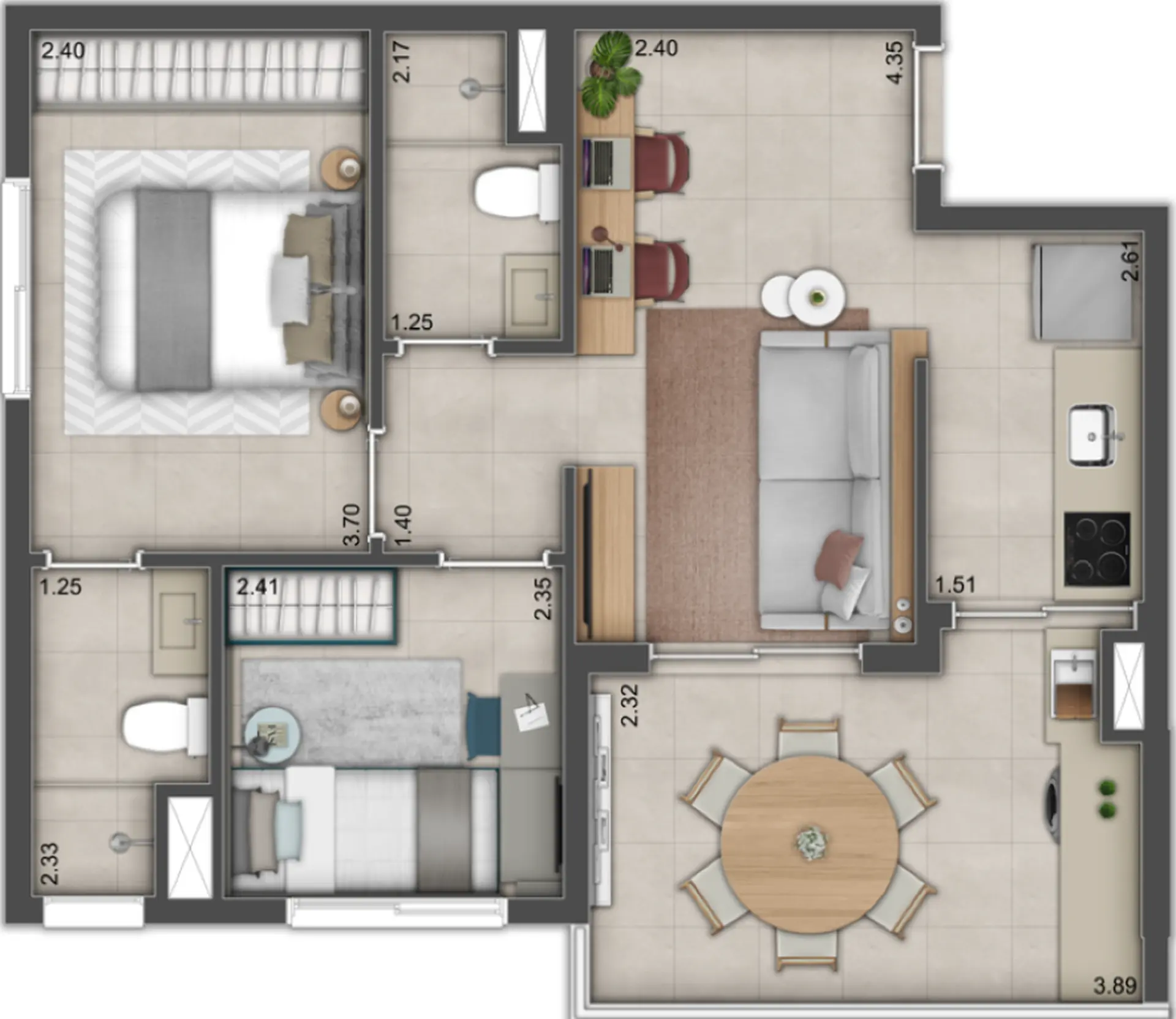 Planta 3 – Alive Home Club Belém