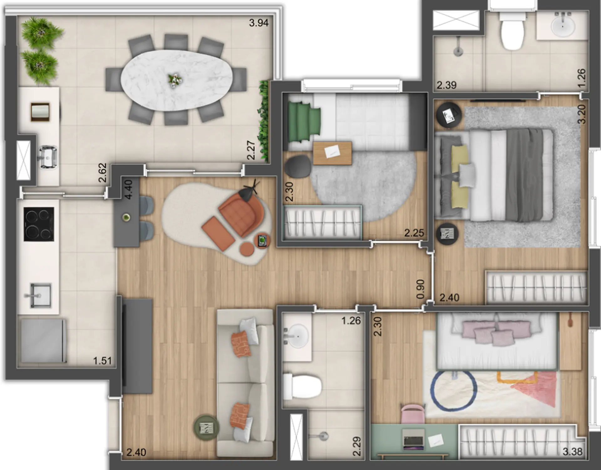 Planta 4 – Alive Home Club Belém