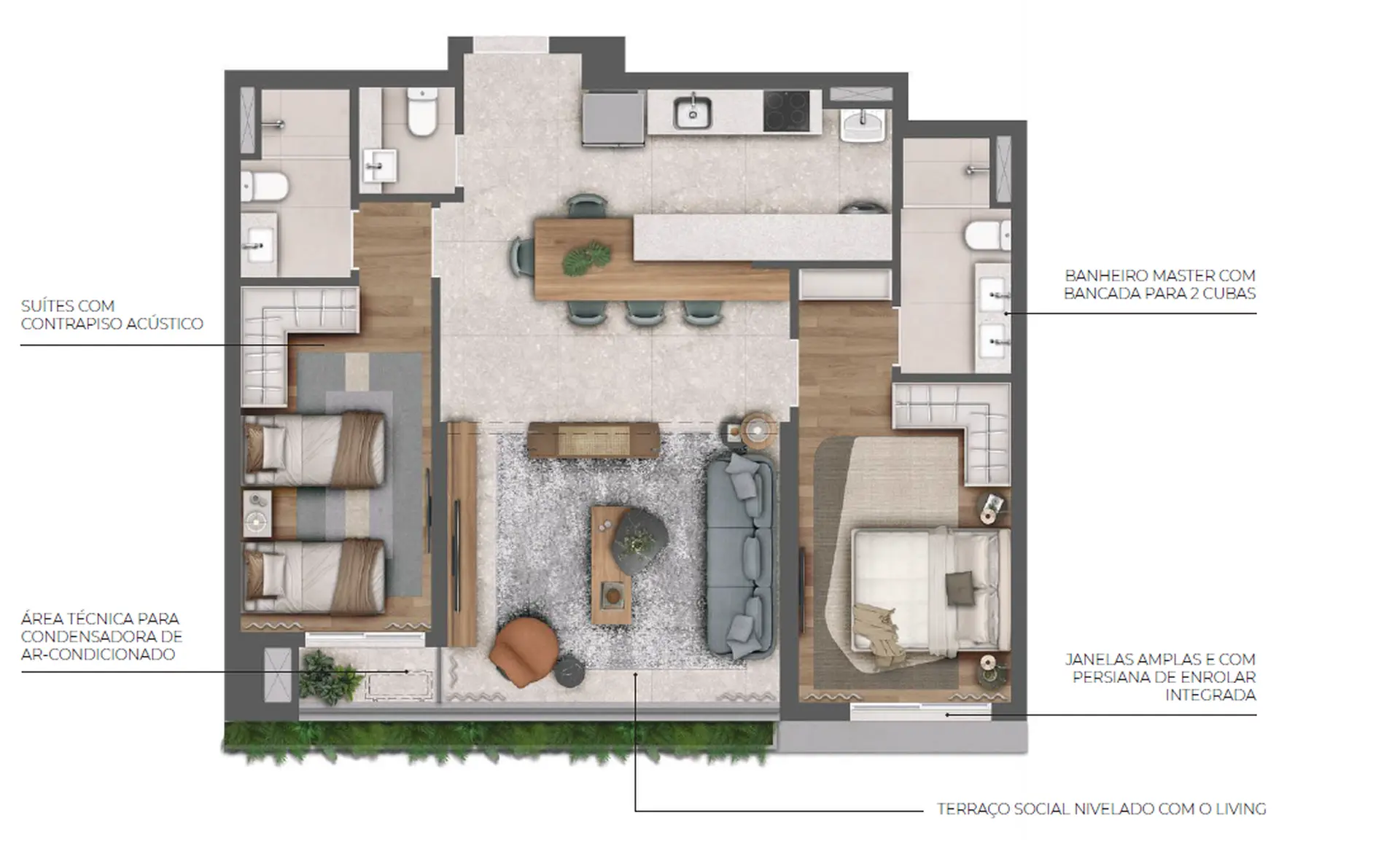 Planta 1 – Almá Pinheiros