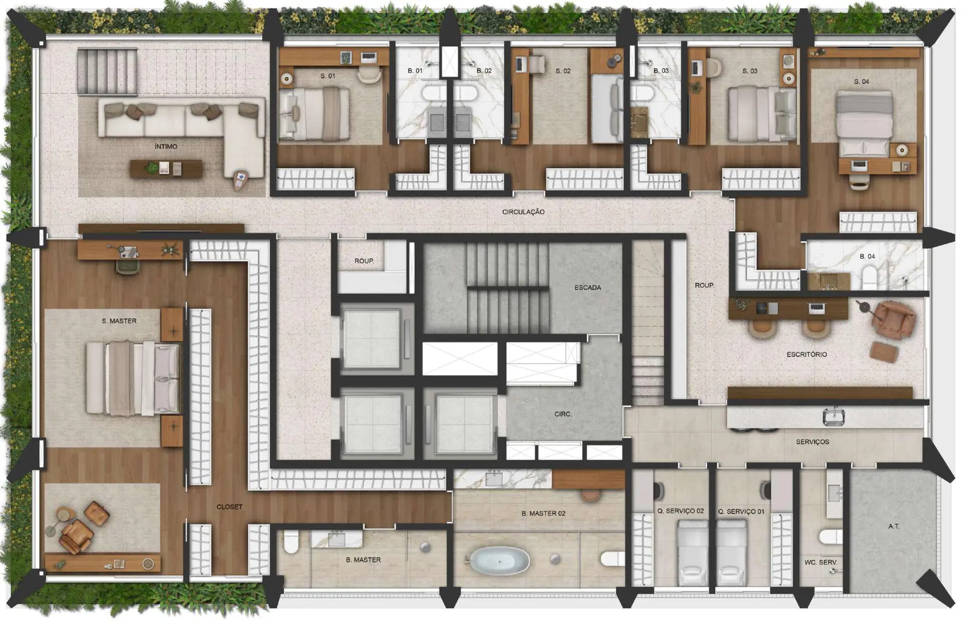 Planta 1 – Arbórea Jardins