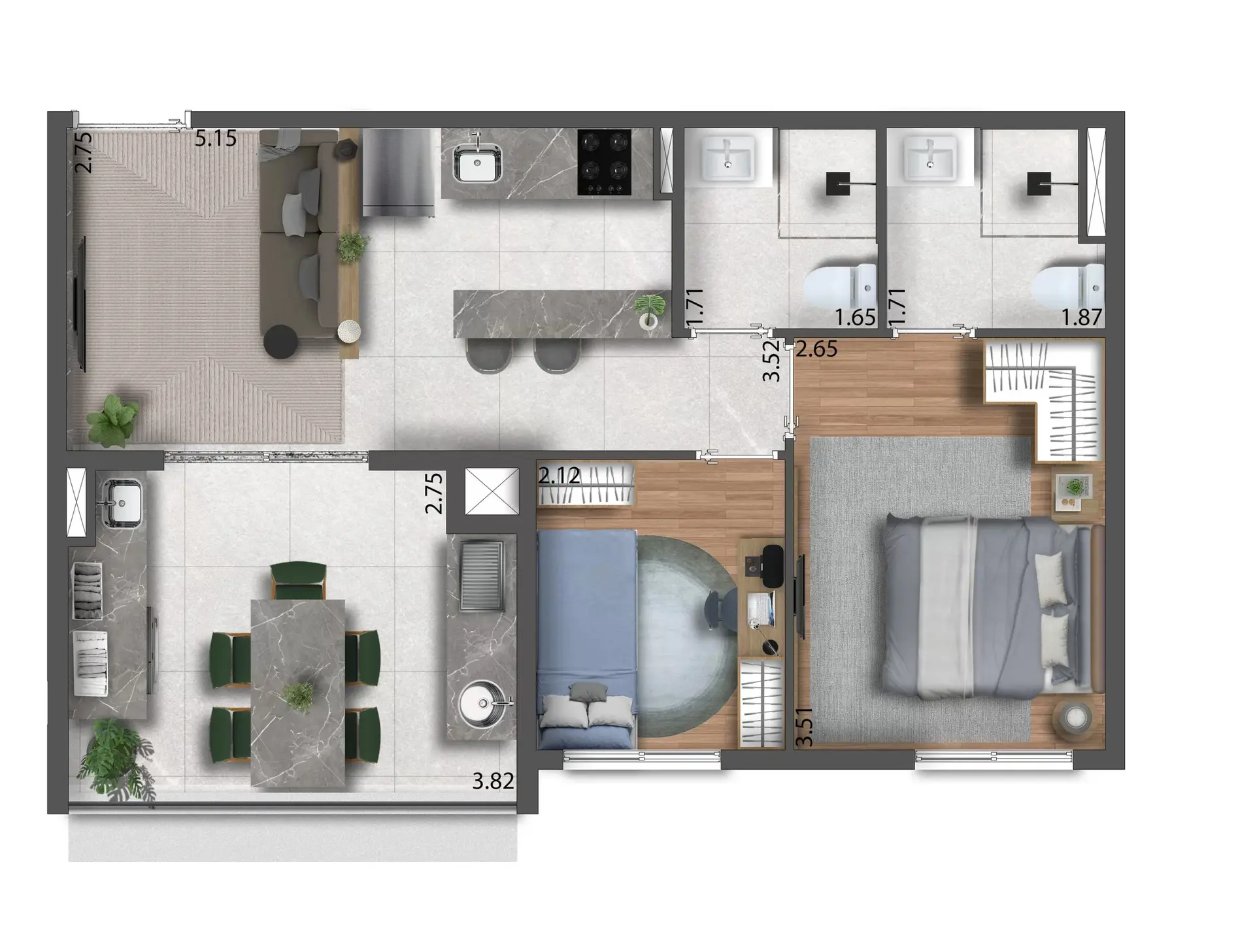 Planta 1 – Aria Mooca
