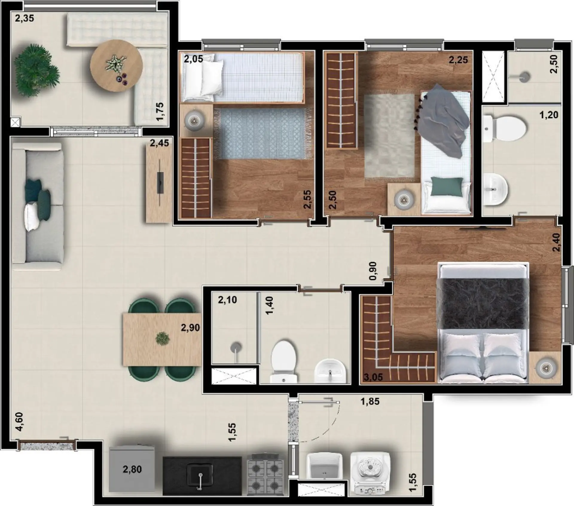 Planta 1 – Auge Morumbi