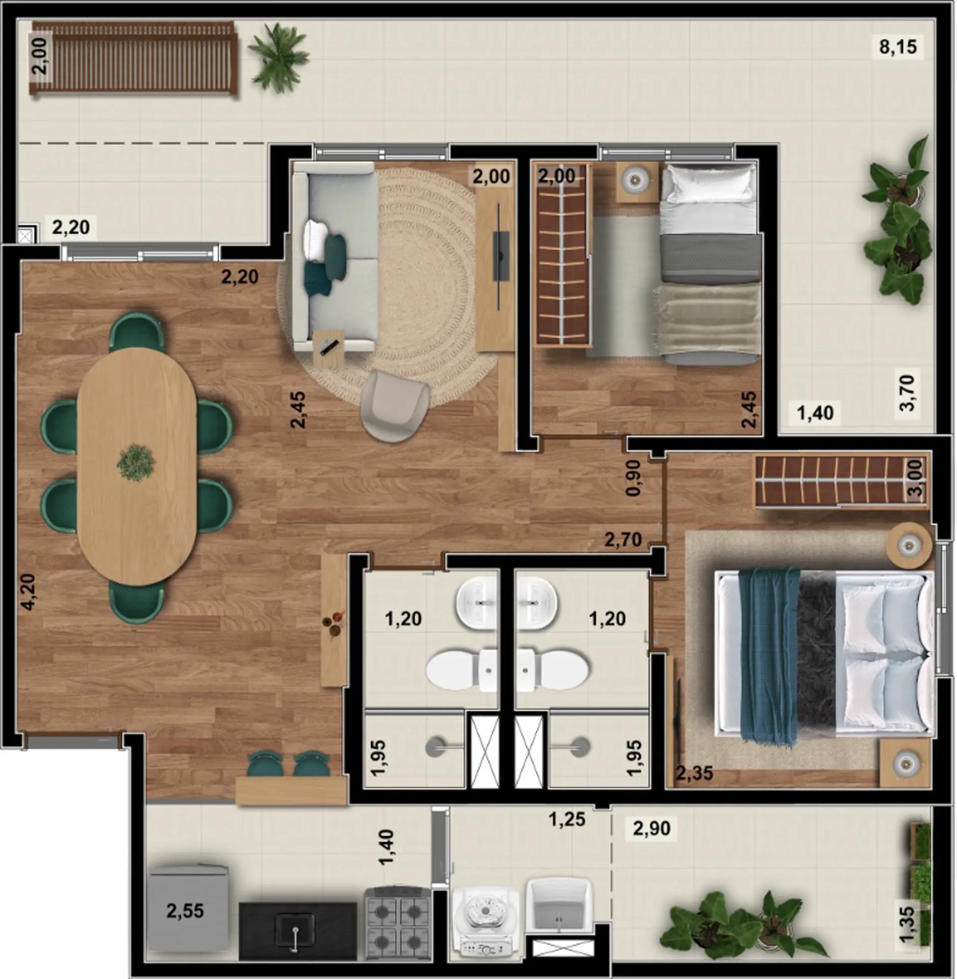 Planta 1 – Auge Panamby