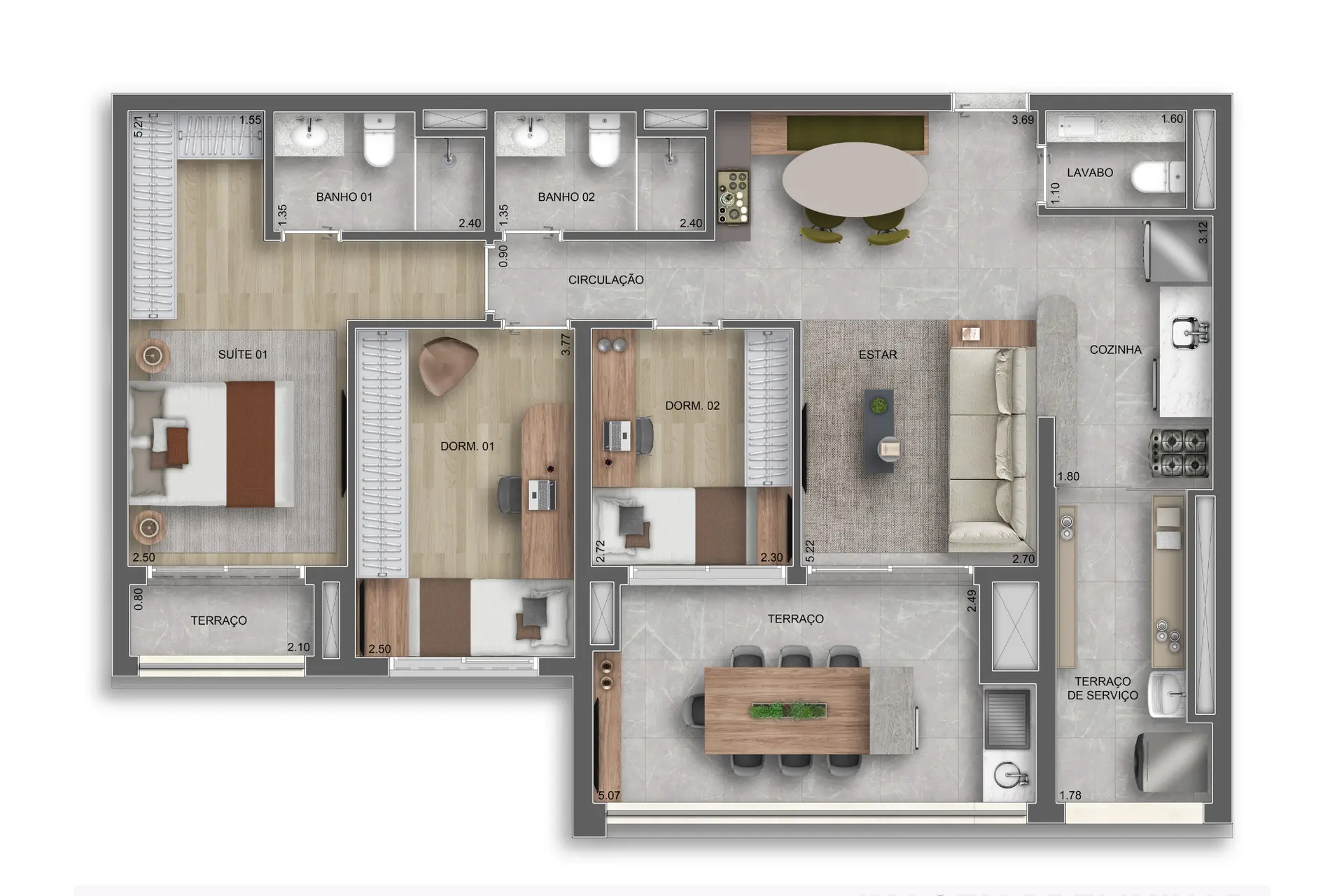 Planta 2 – Auge Resort Tatuapé Residences