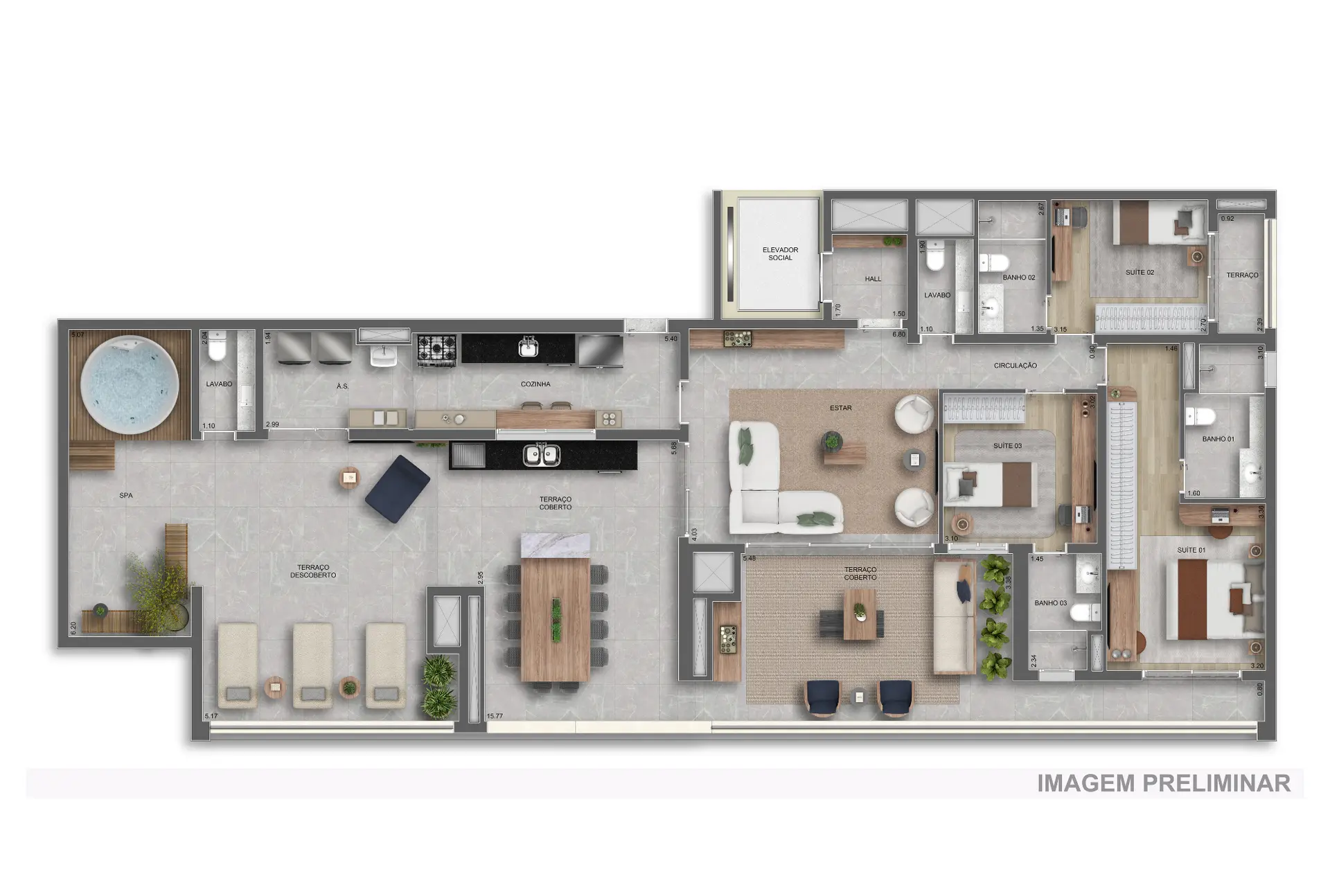 Planta 4 – Auge Resort Tatuapé Residences