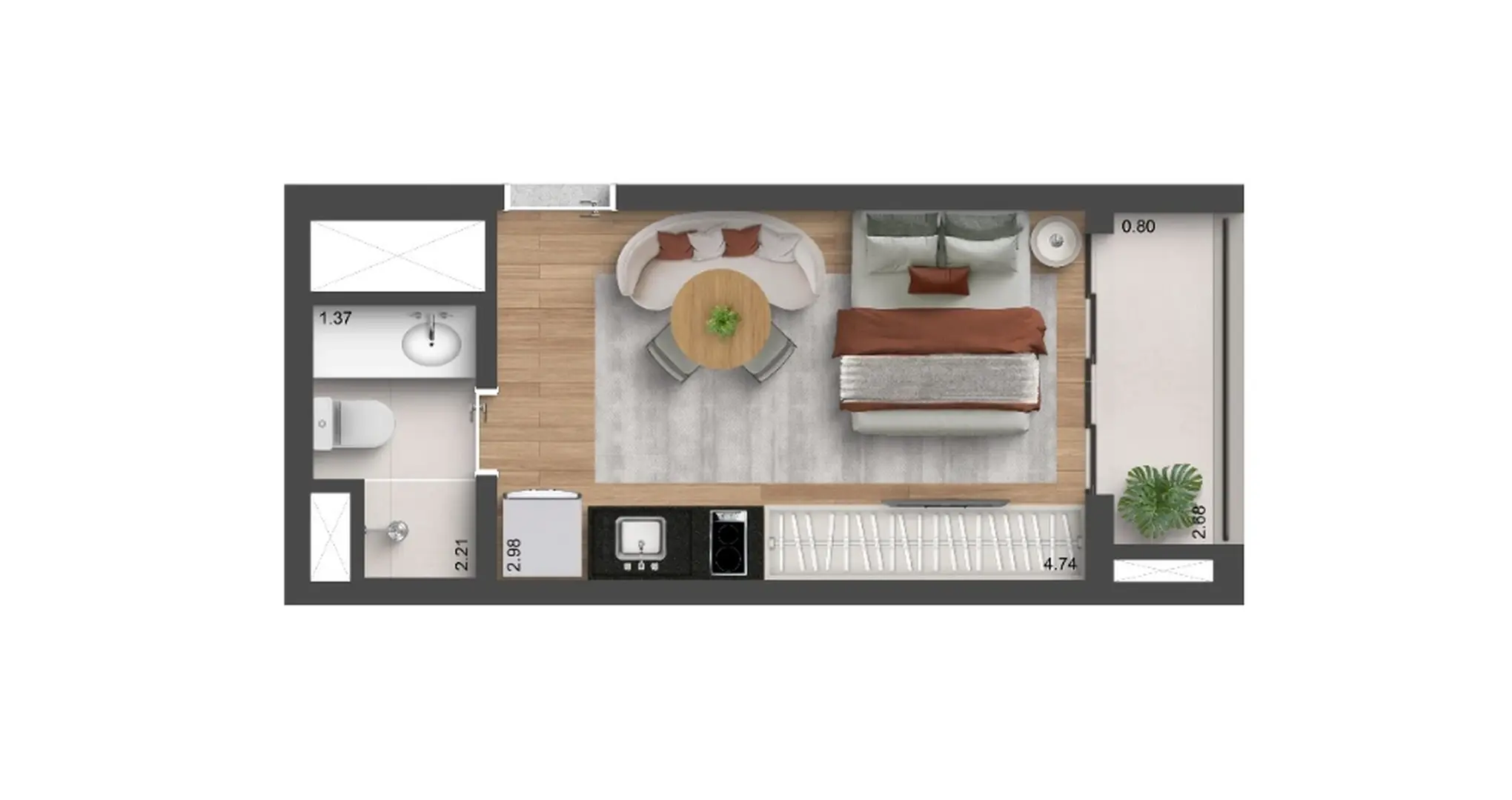 Planta 3 – Auren Studios Vila Clementino