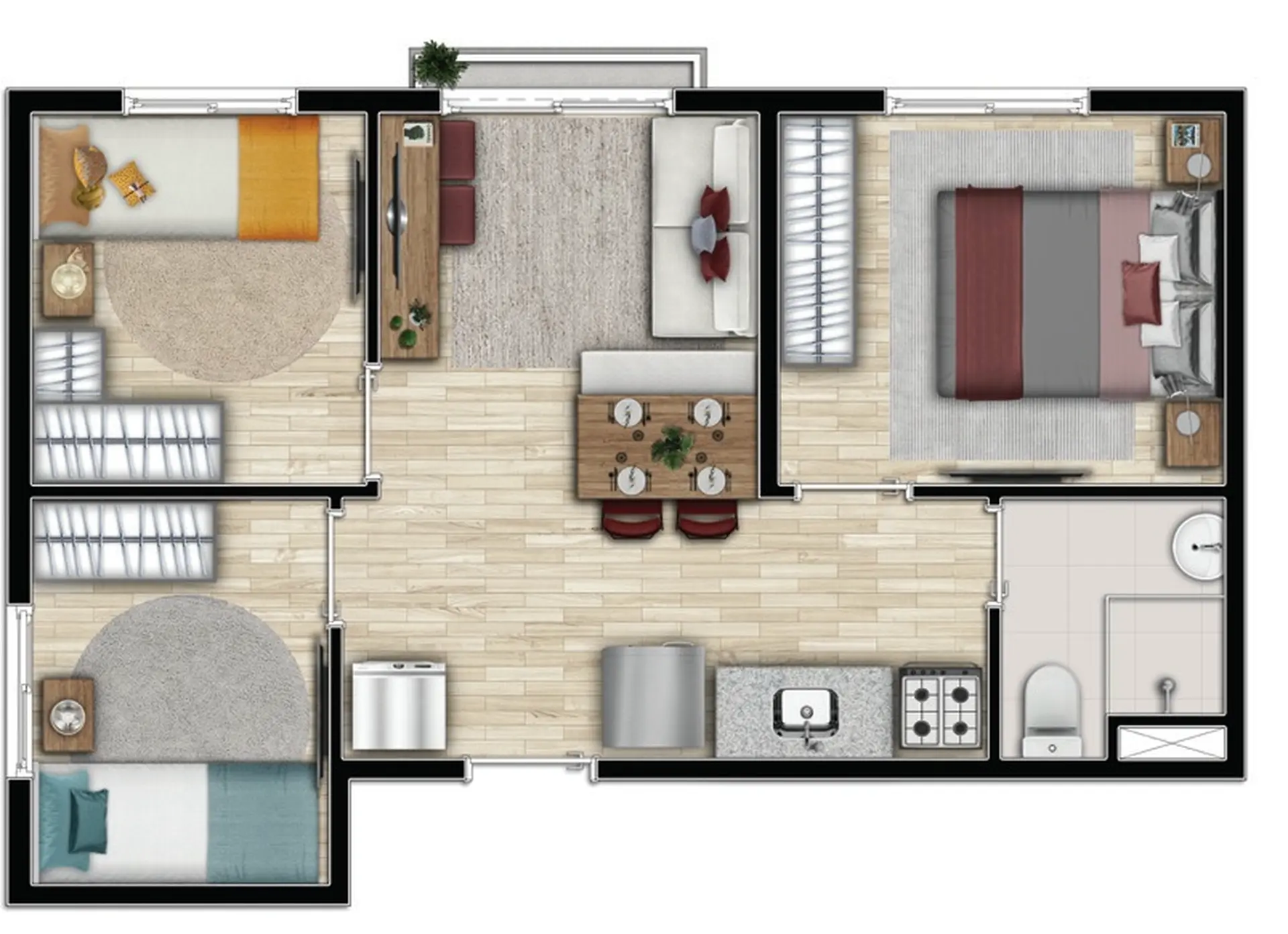 Planta 1 – Bem Viver Paulista