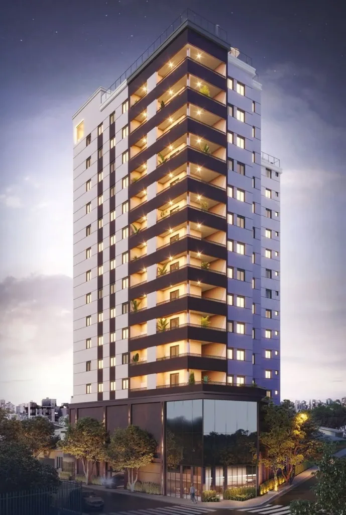 Fachada do empreendimento Blue Park – Residencial