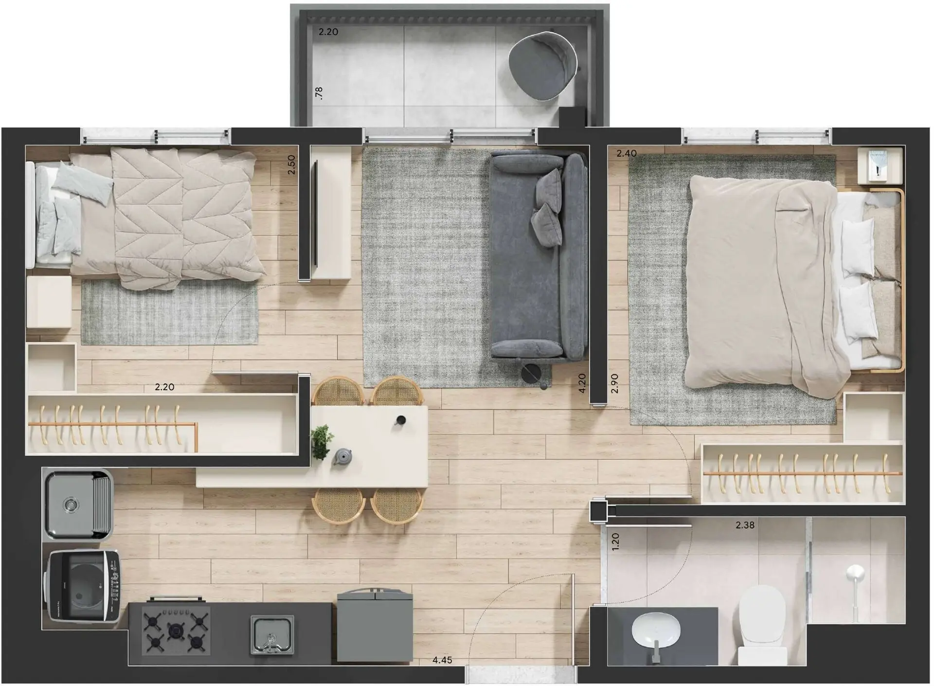 Planta 3 – Casa Genebra