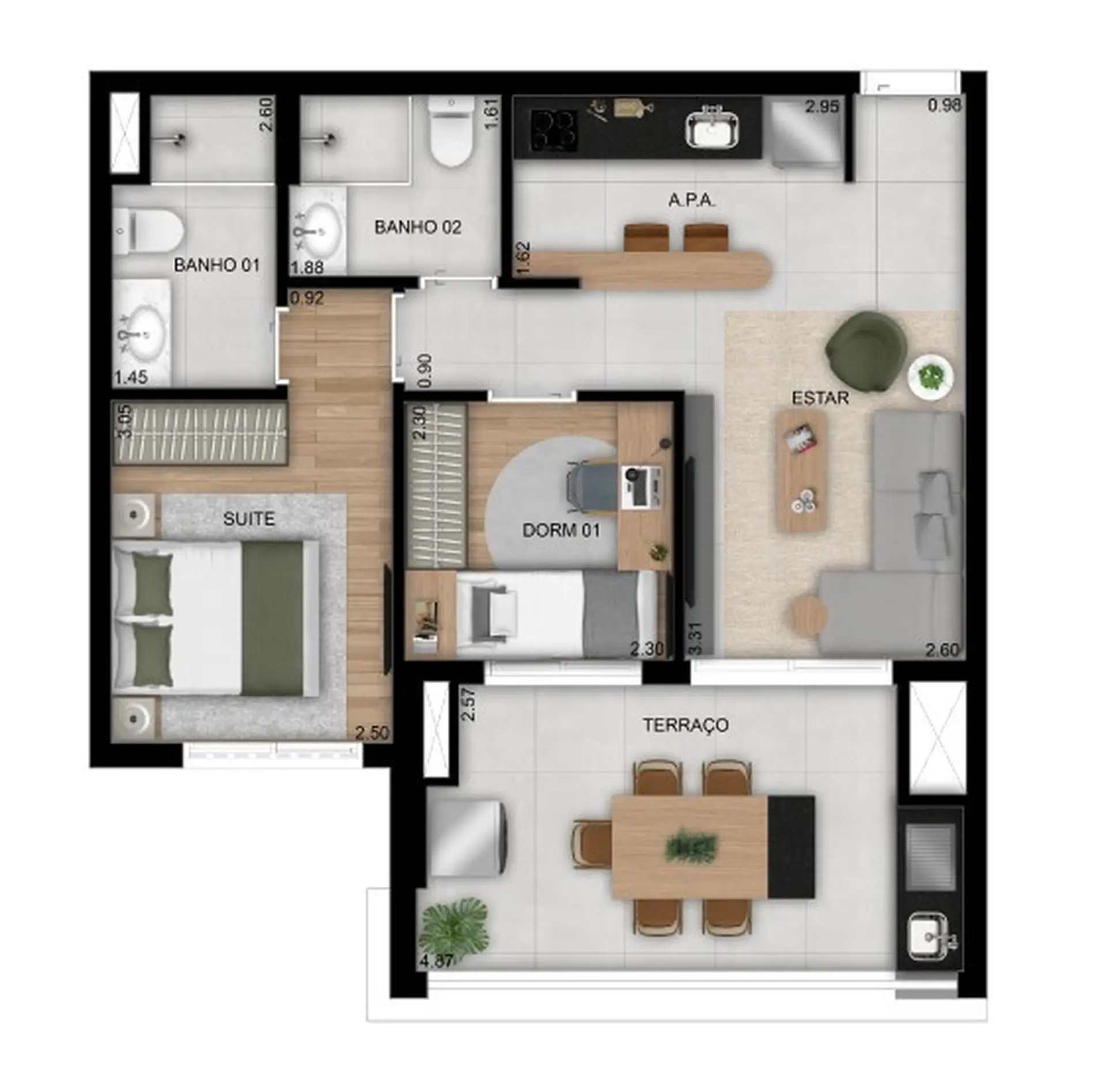 Planta 3 – Club Station Parque Vila Ema