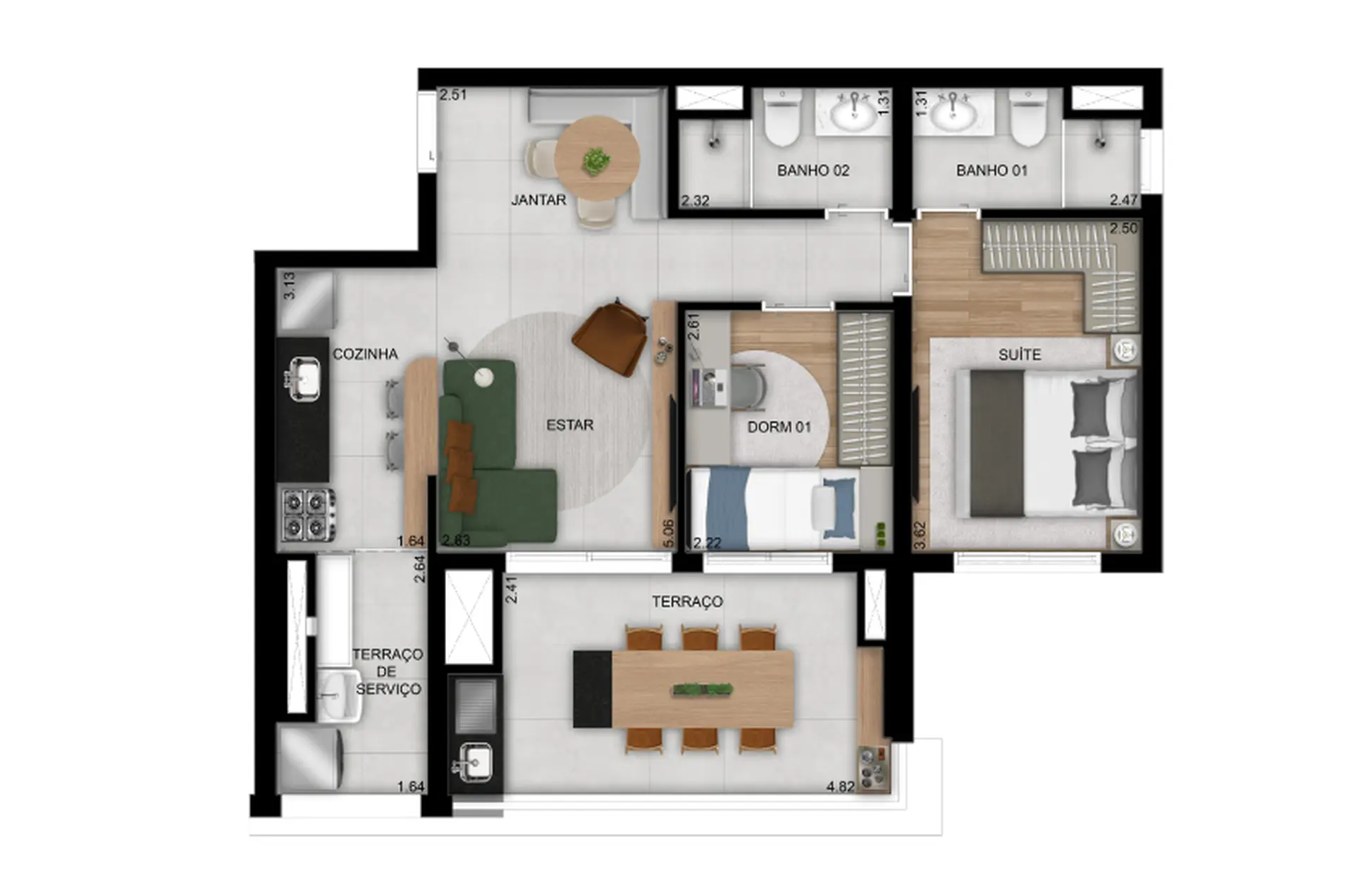Planta 2 – Club Station Parque Vila Ema