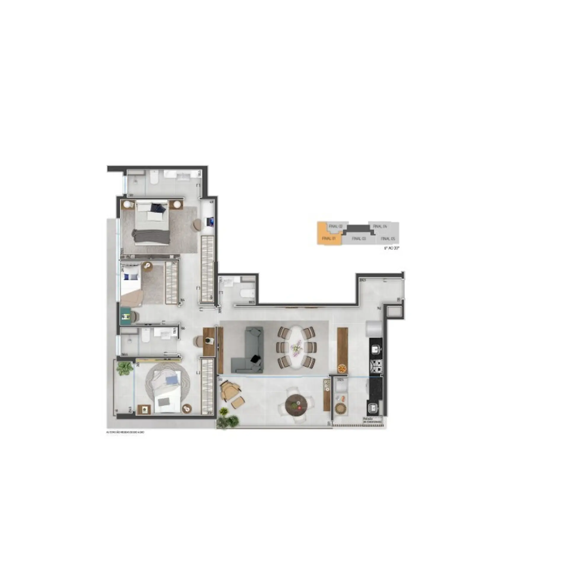 Planta 2 – Diamond Jardins