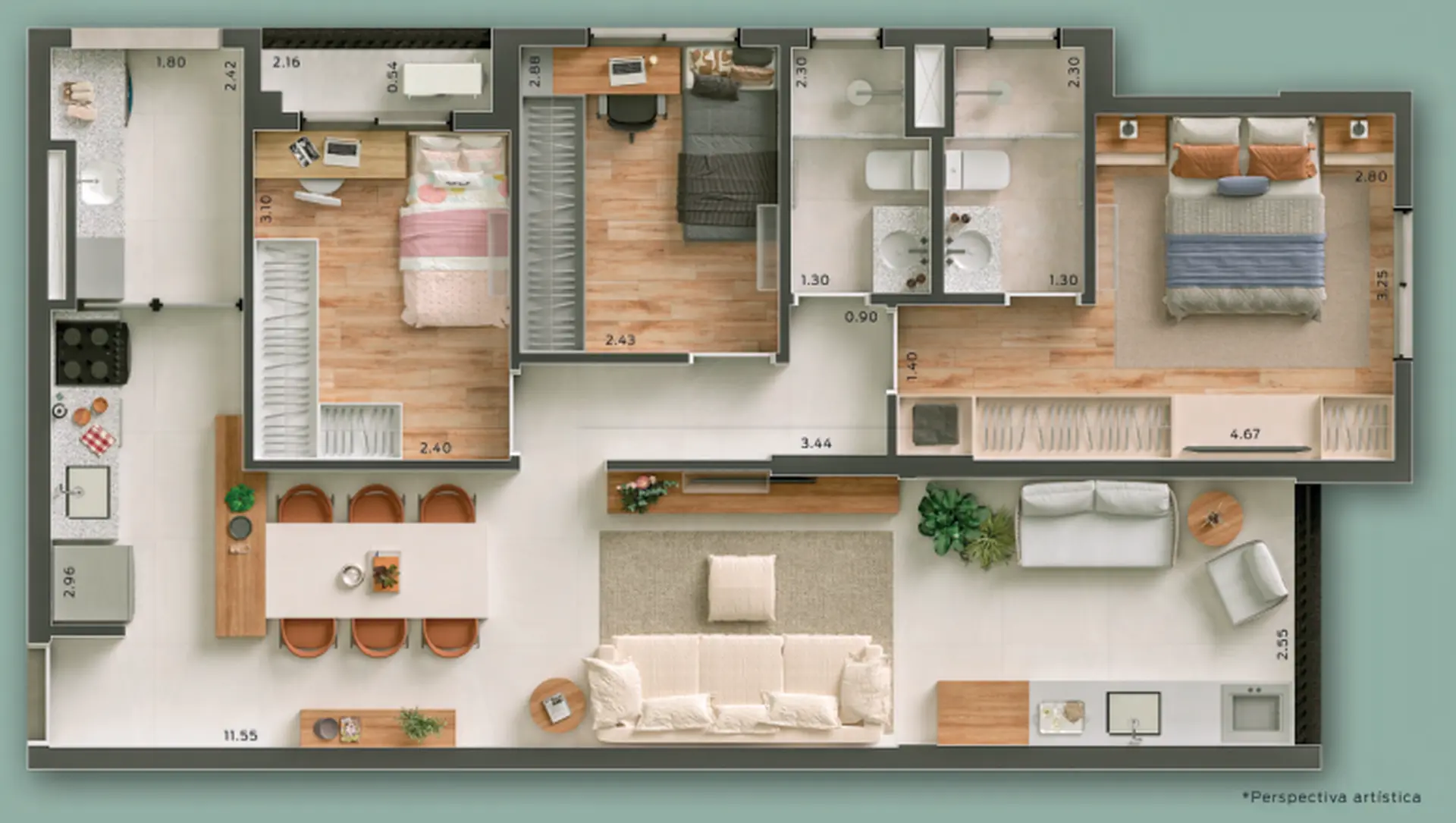 Planta 3 – Duo Anália Franco