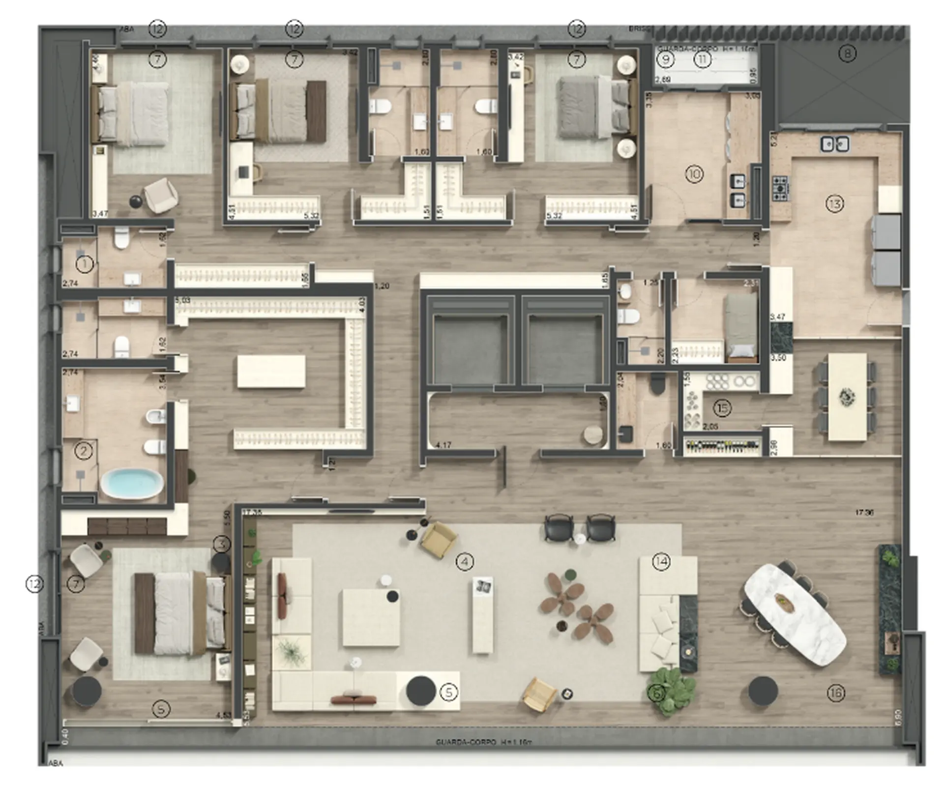 Planta 2 – Enora Residence