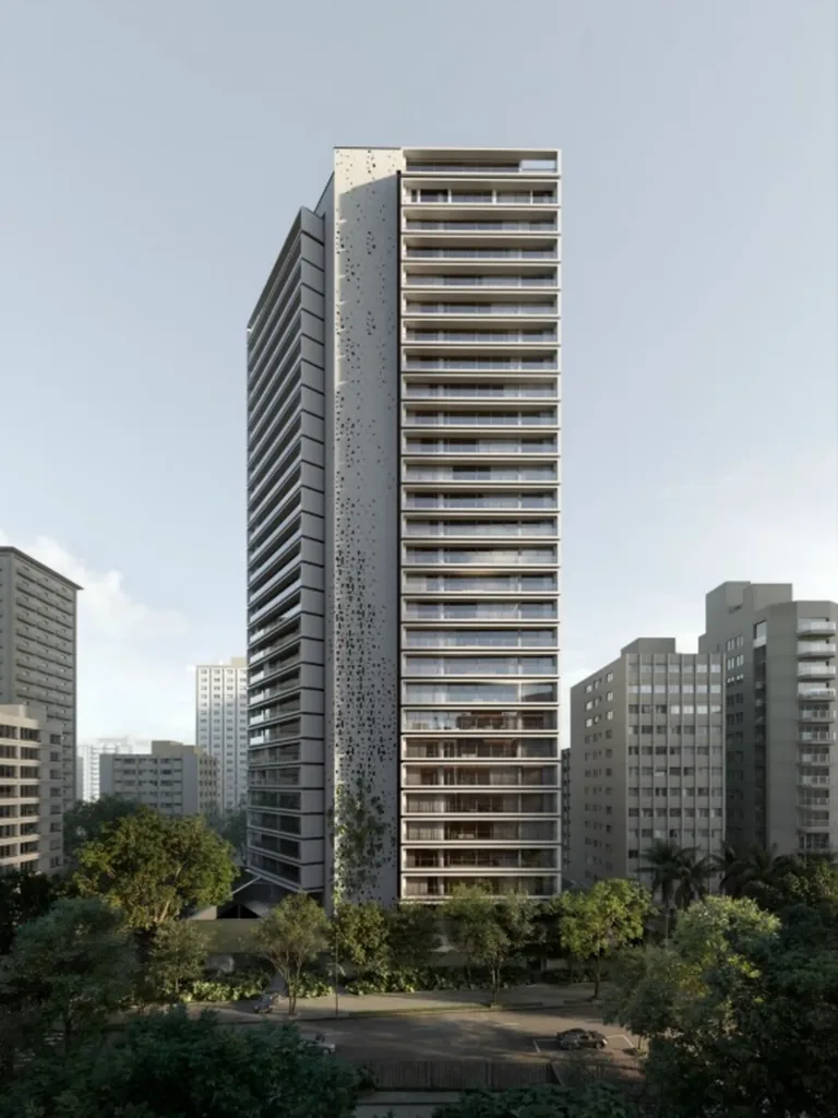 Fachada do empreendimento Enora Residence