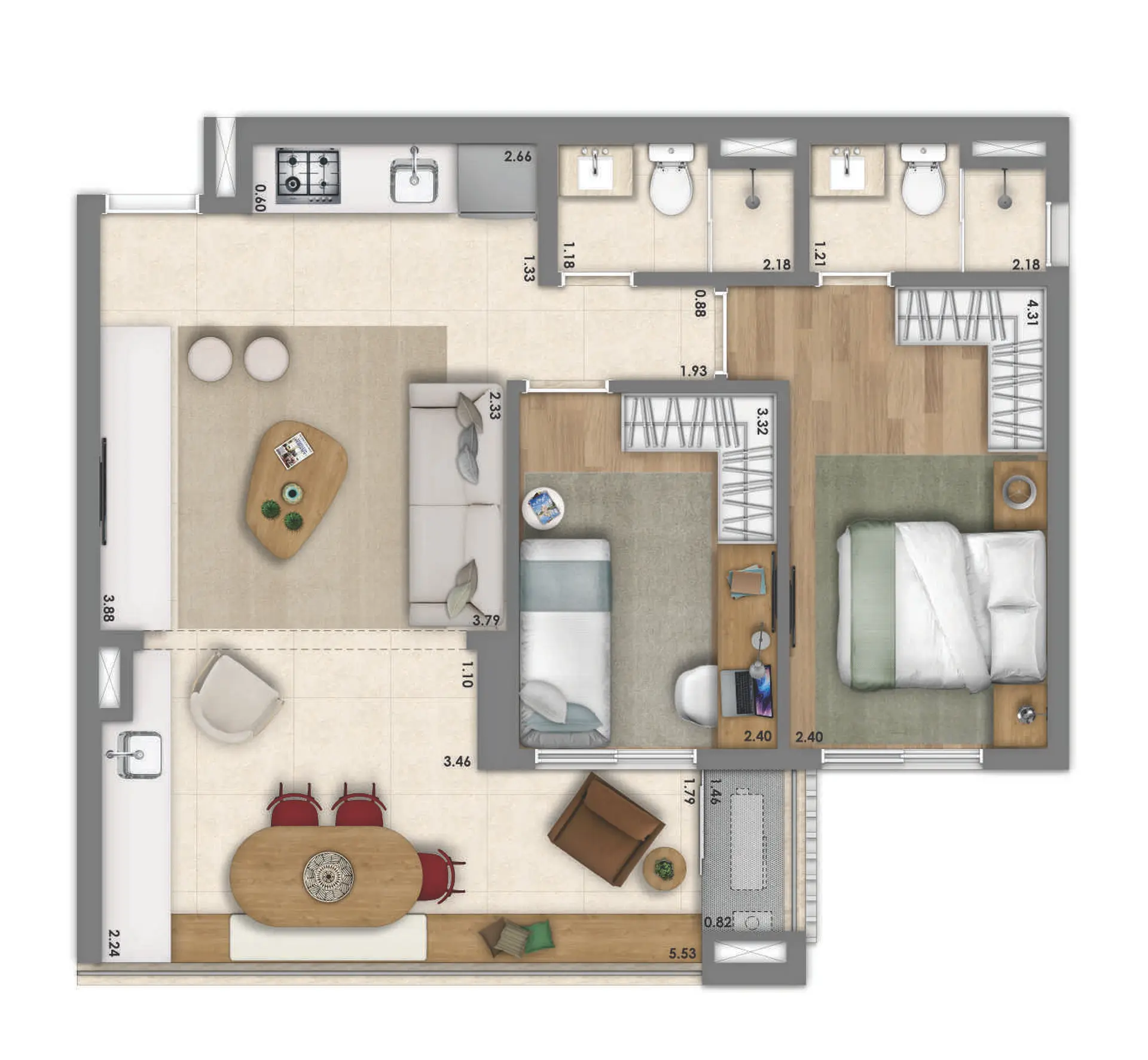 Planta 1 – Essence Vila Mariana