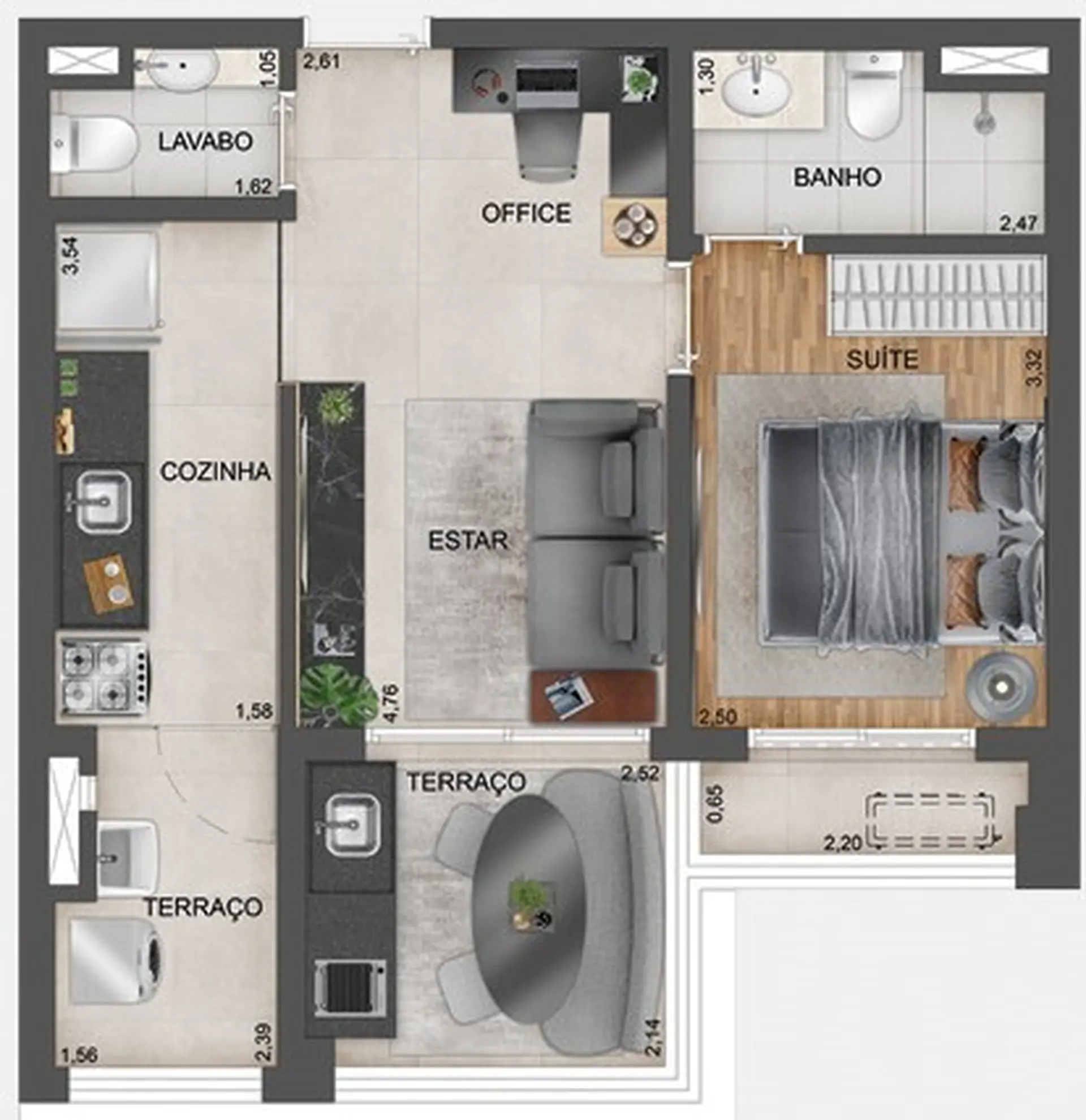 Planta 3 – Exalt Ibirapuera by EZ