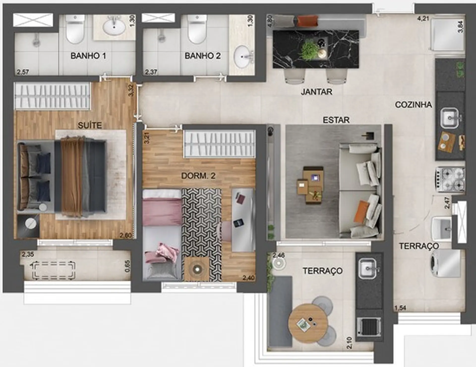 Planta 1 – Exalt Ibirapuera by EZ