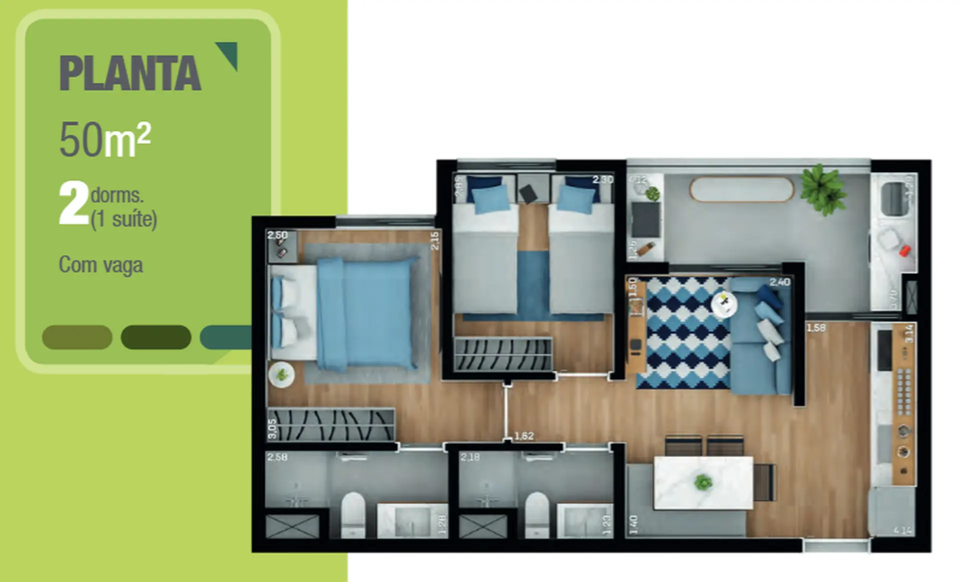 Planta 1 – Feeling Casa Verde