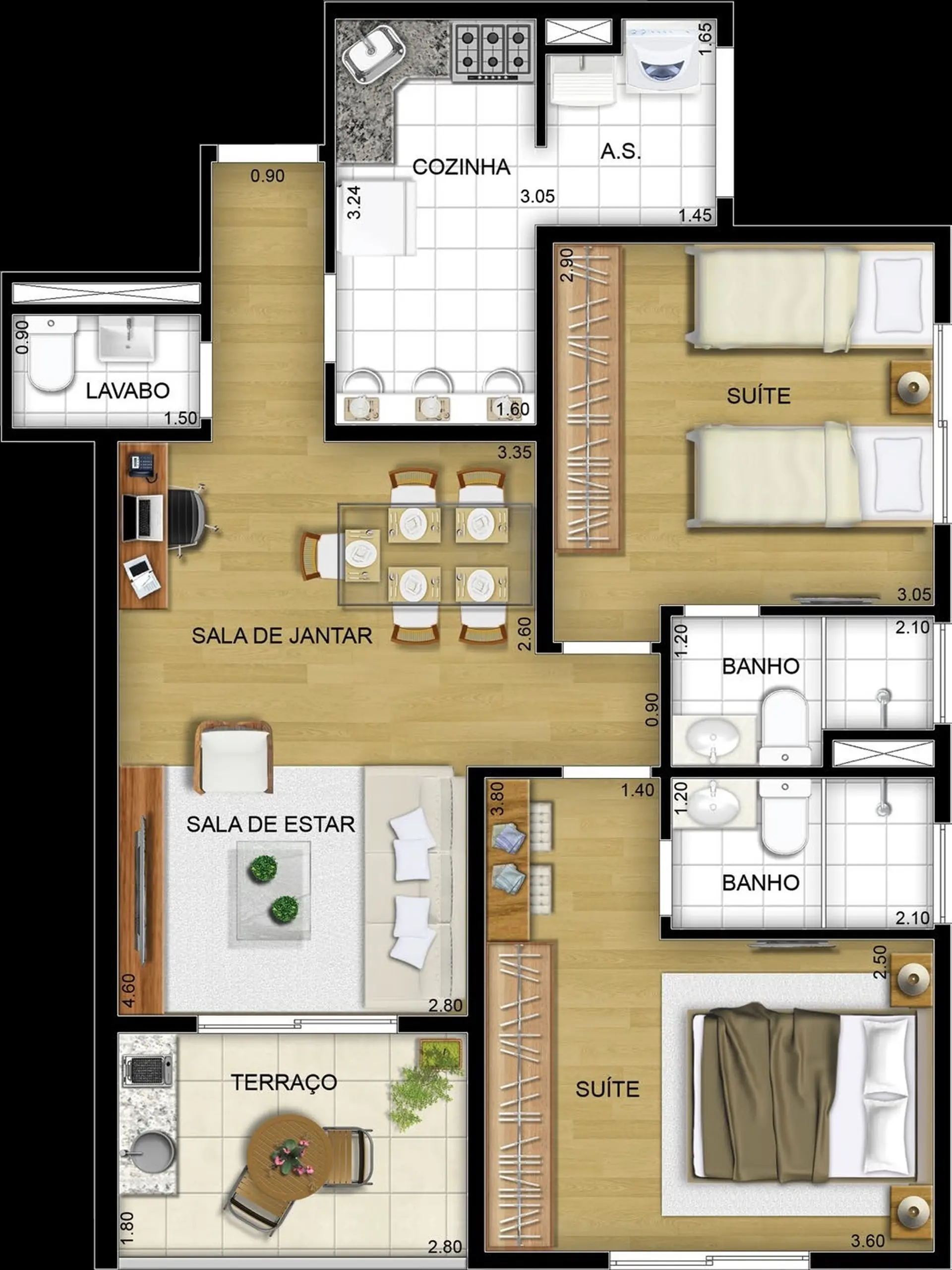 Planta 1 – First Class